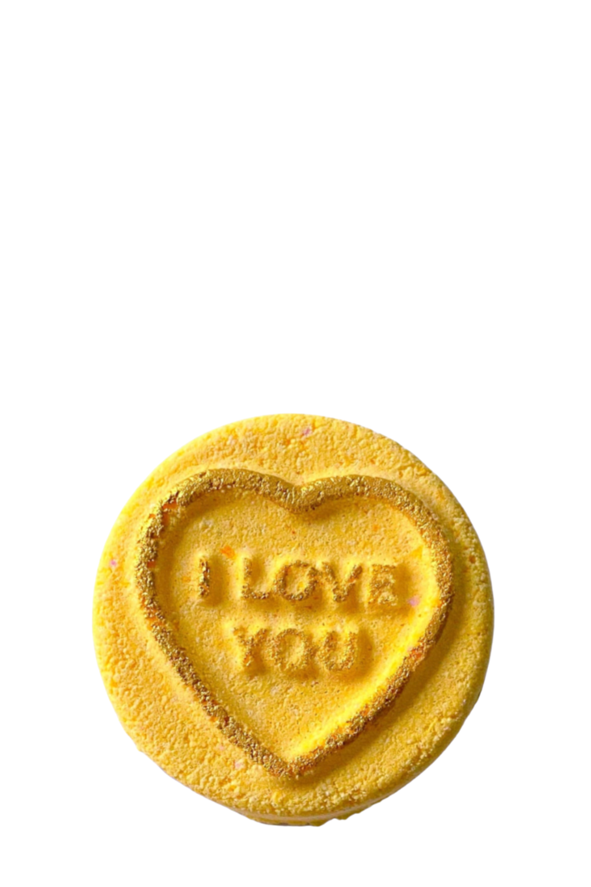 Yellow Candy Heart 'I Love You' Bath Bomb