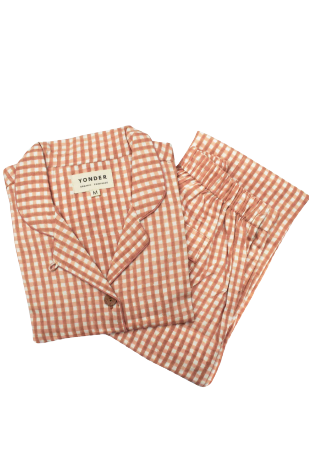 Organic Cotton Pyjamas - Toffee Check