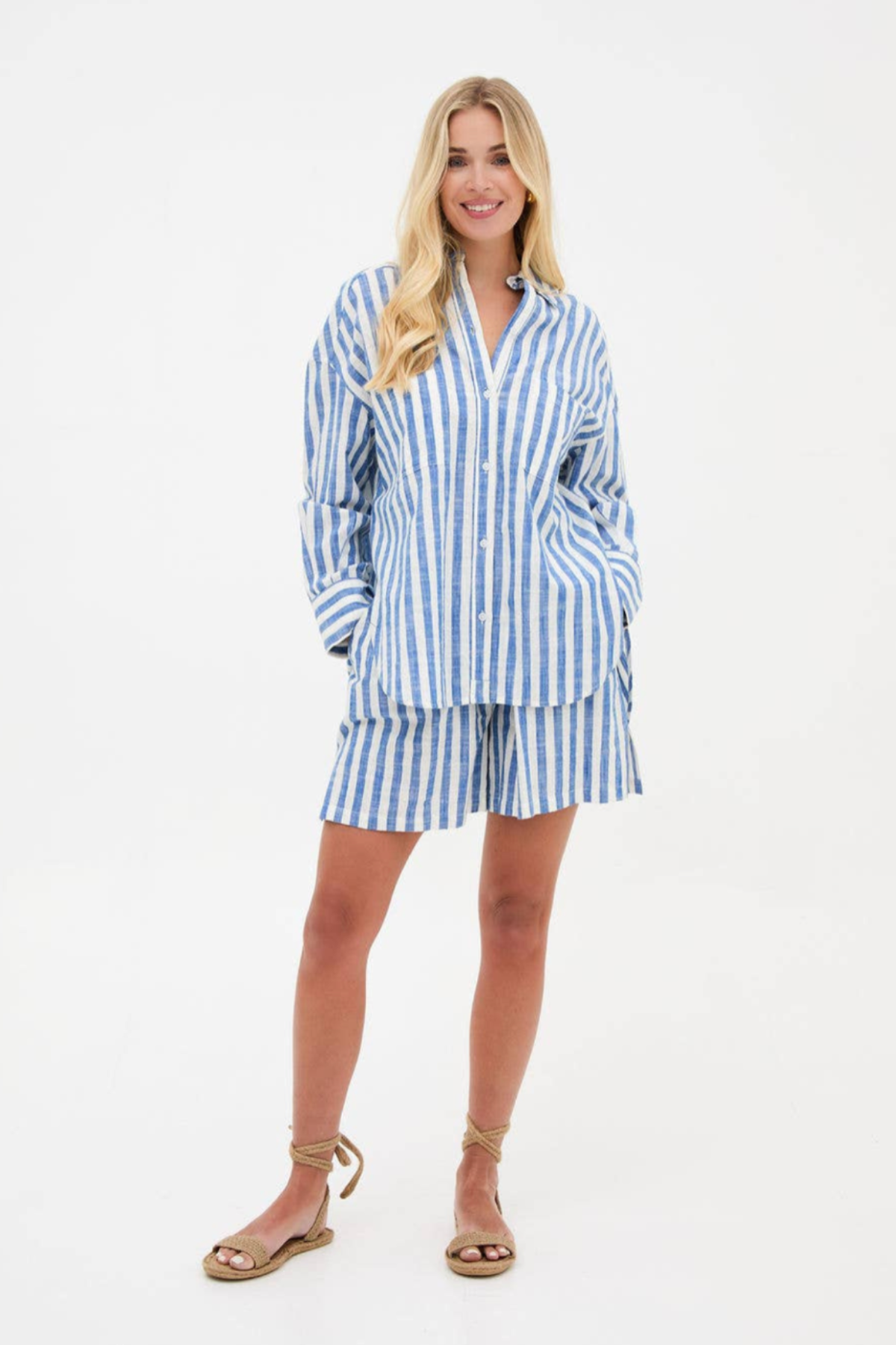 Tora Blue & White Shirt