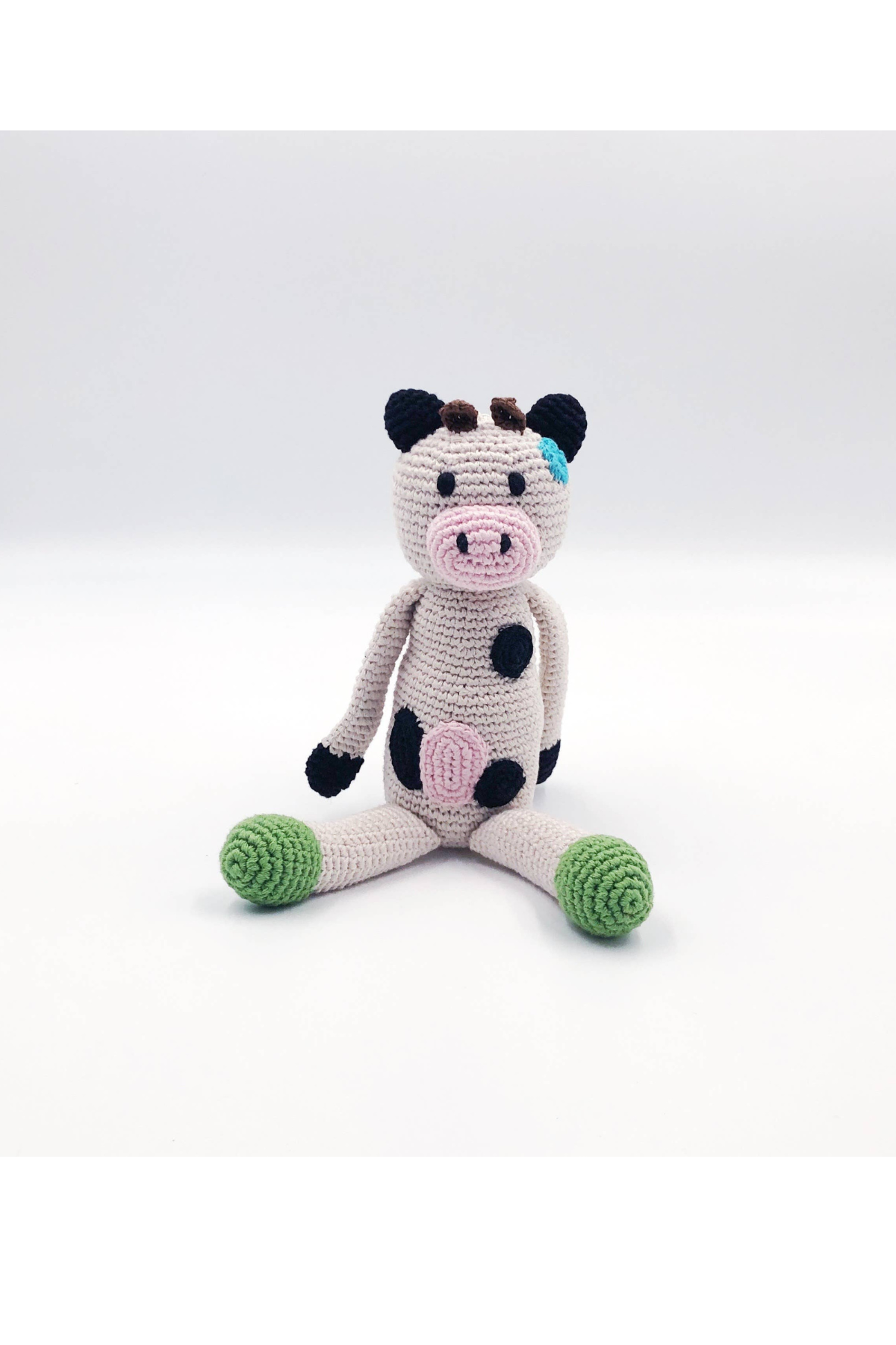 Cow Crochet Baby Rattle
