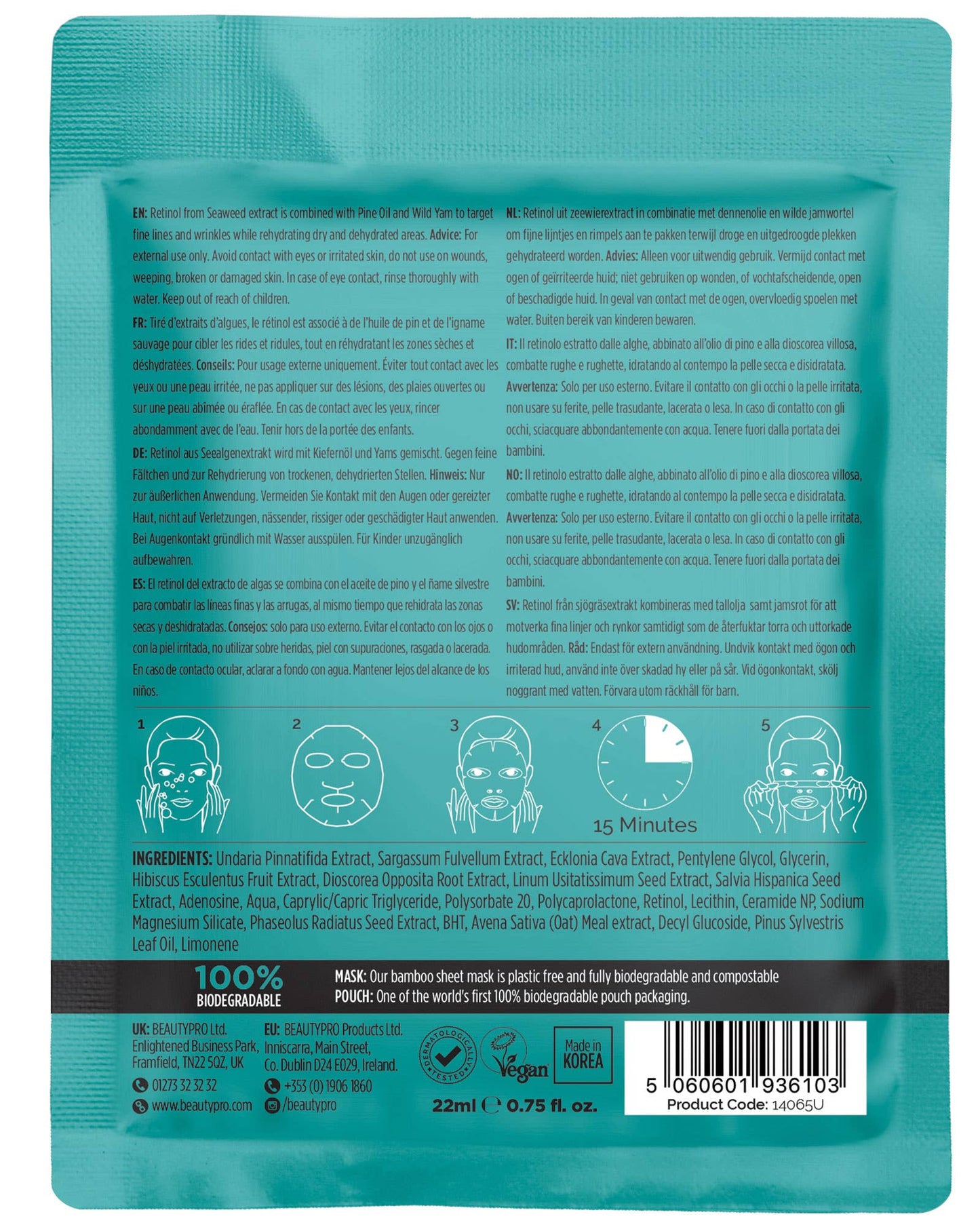 Retinol Anti-Ageing Sheet Mask