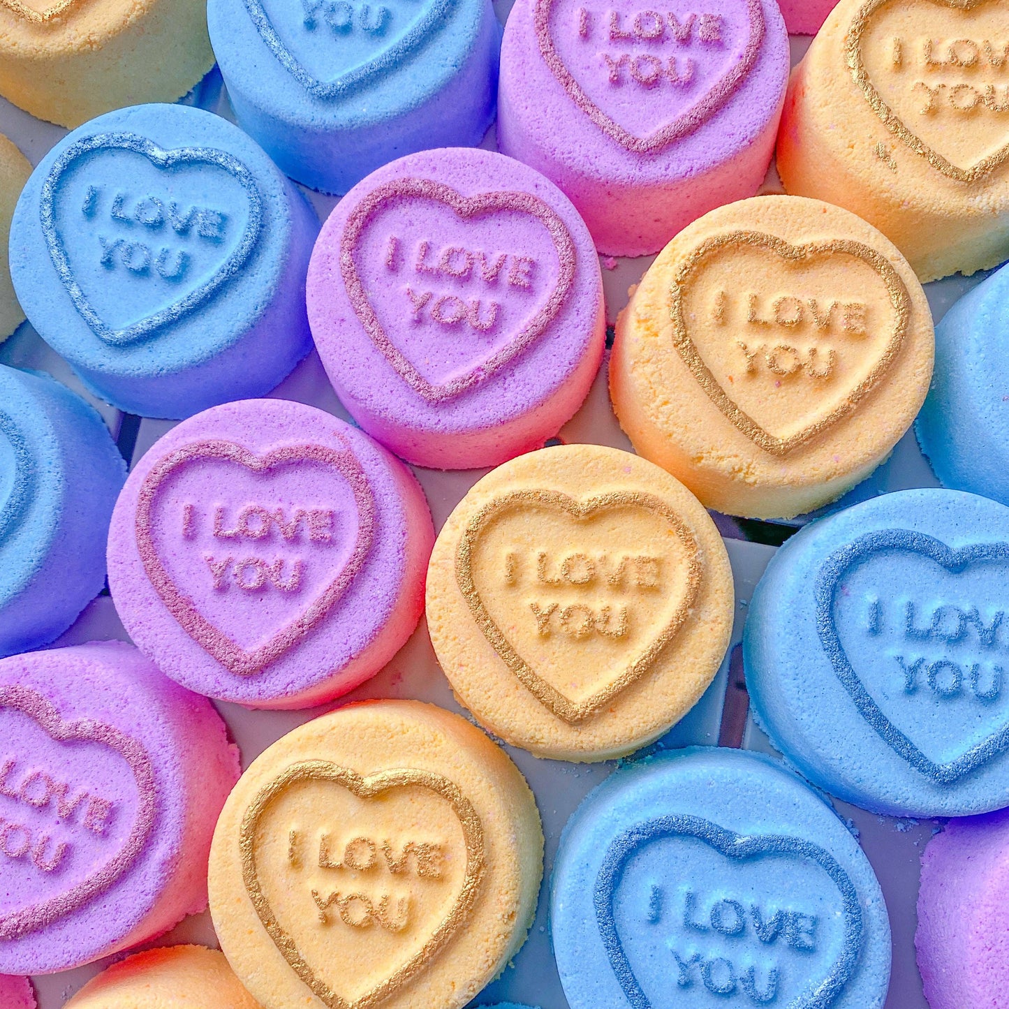 Yellow Candy Heart 'I Love You' Bath Bomb