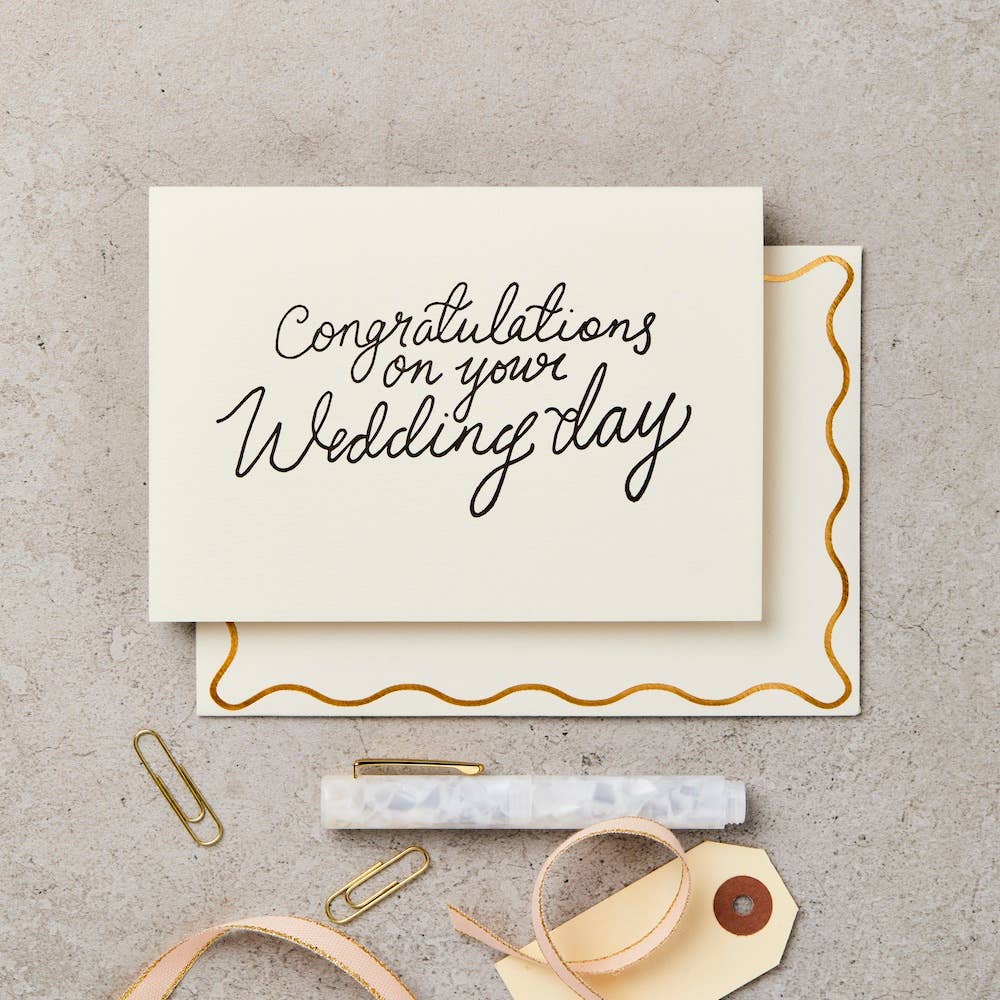 'Congratulations' Wedding Card