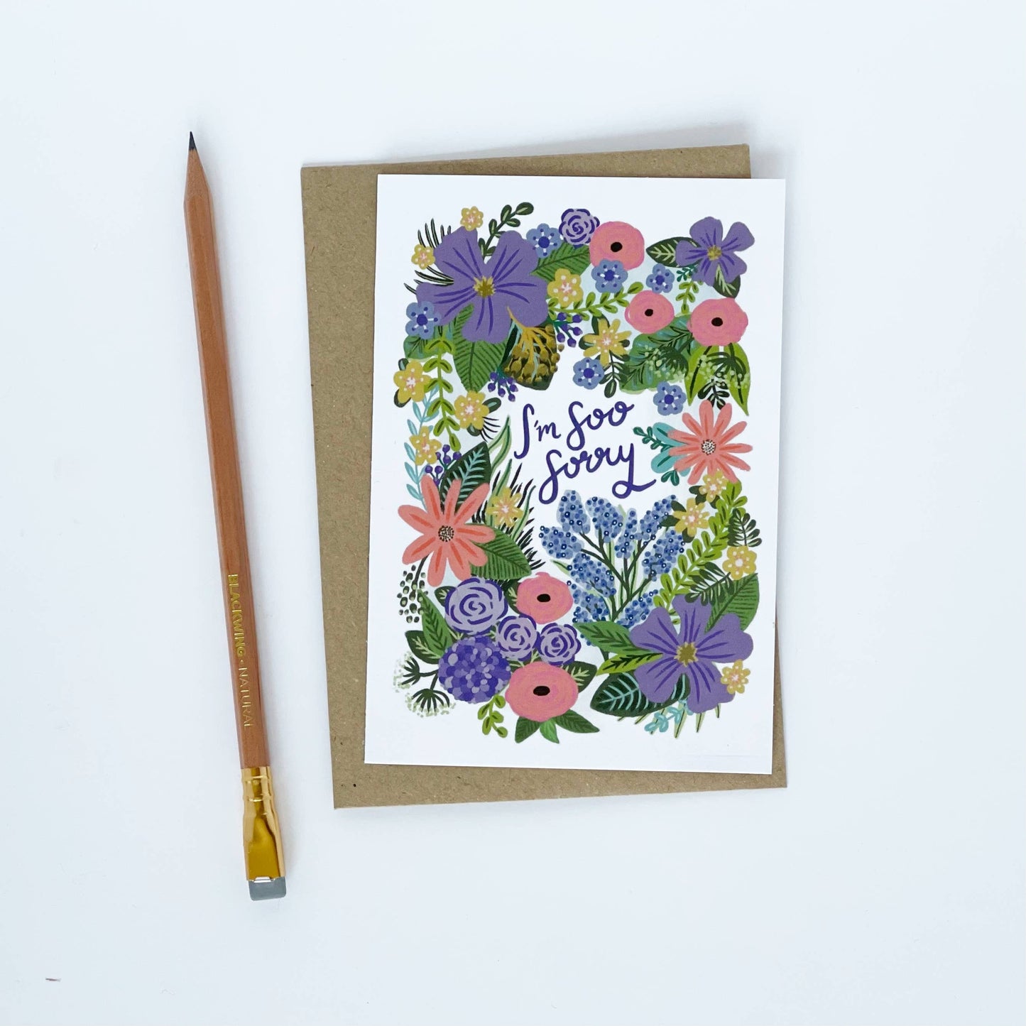 I'm So Sorry - Floral Greeting Card