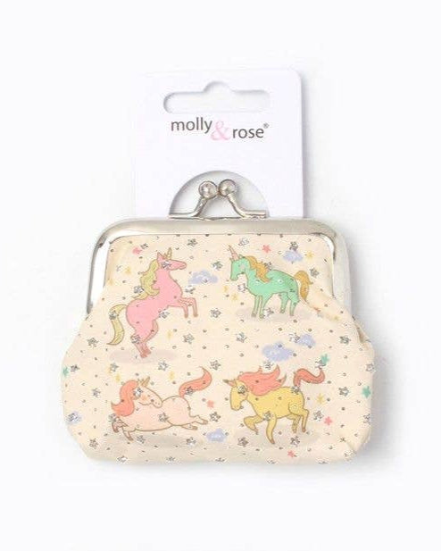 Unicorn Print Coin Purse