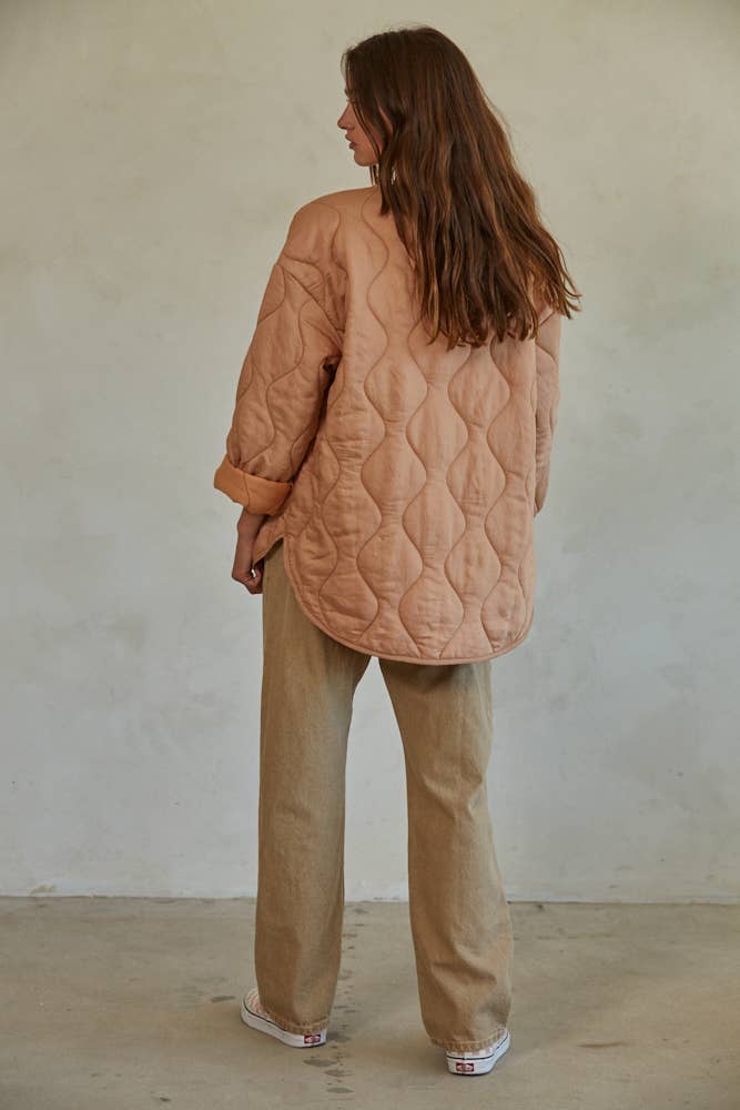 LILY BREE - Pink Quilted Jacket