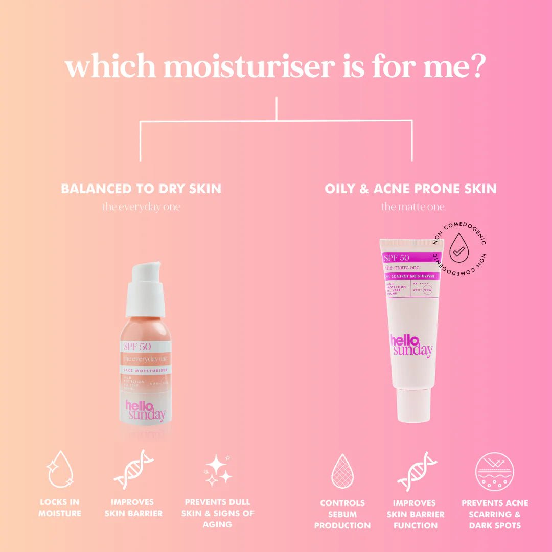 Hello Sunday the everyday one - Face moisturiser SPF50