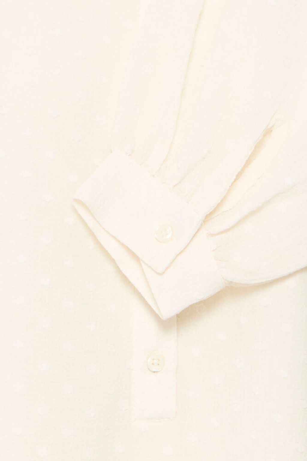 Polka Dot Blouse - Birch White