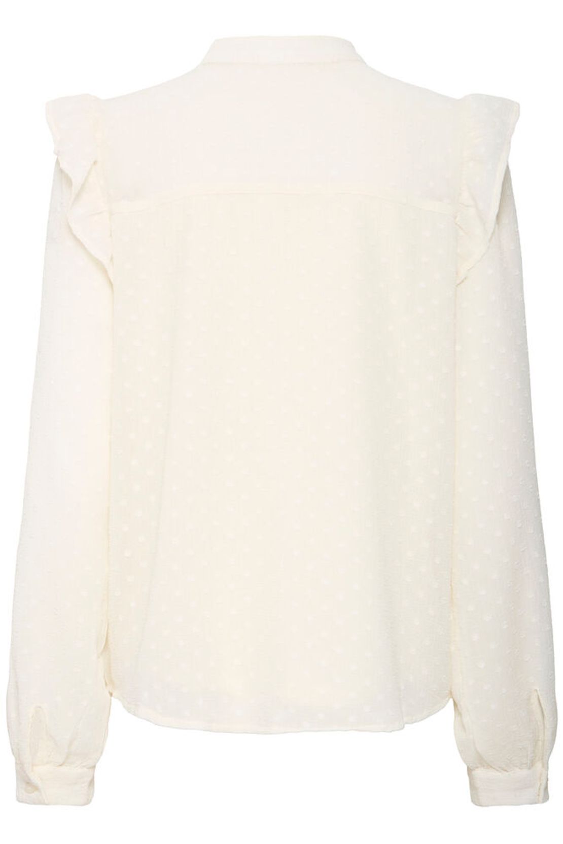 Polka Dot Blouse - Birch White