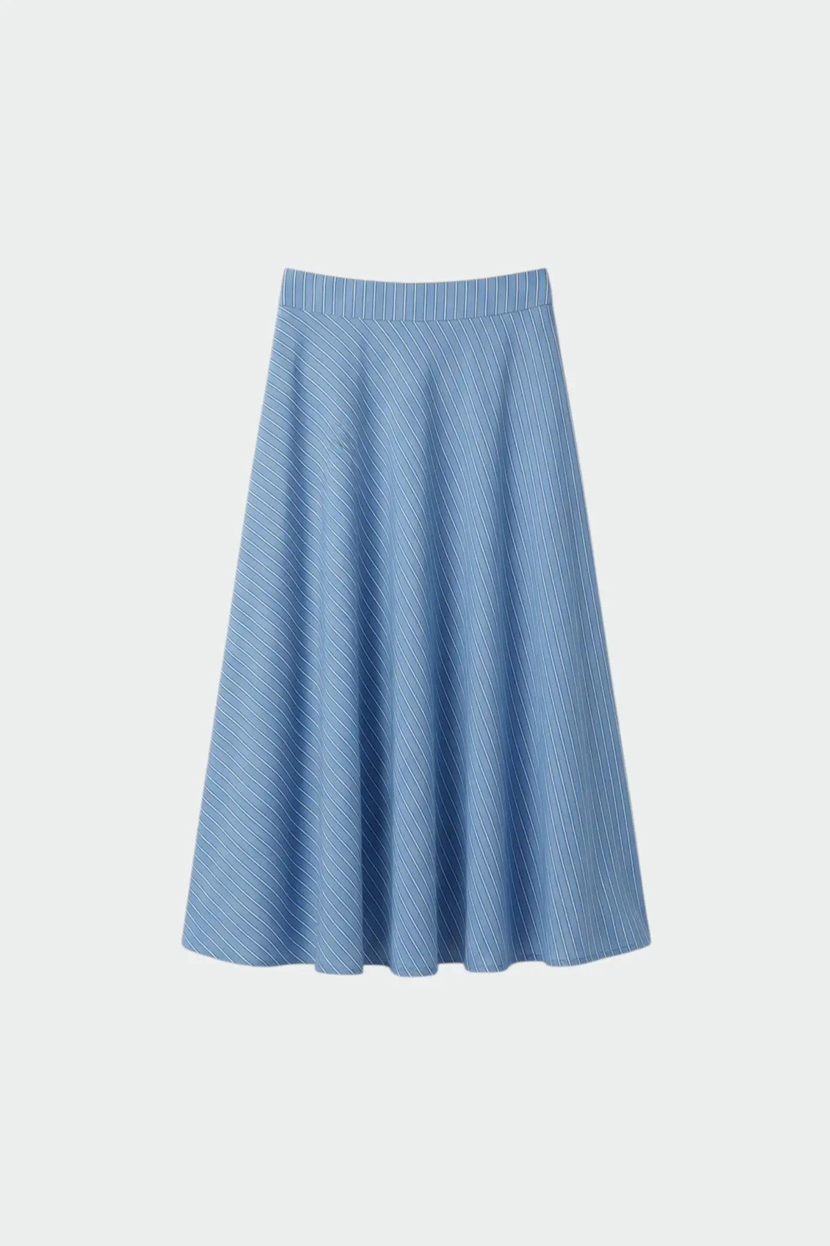 Striped Poplin Cape Skirt
