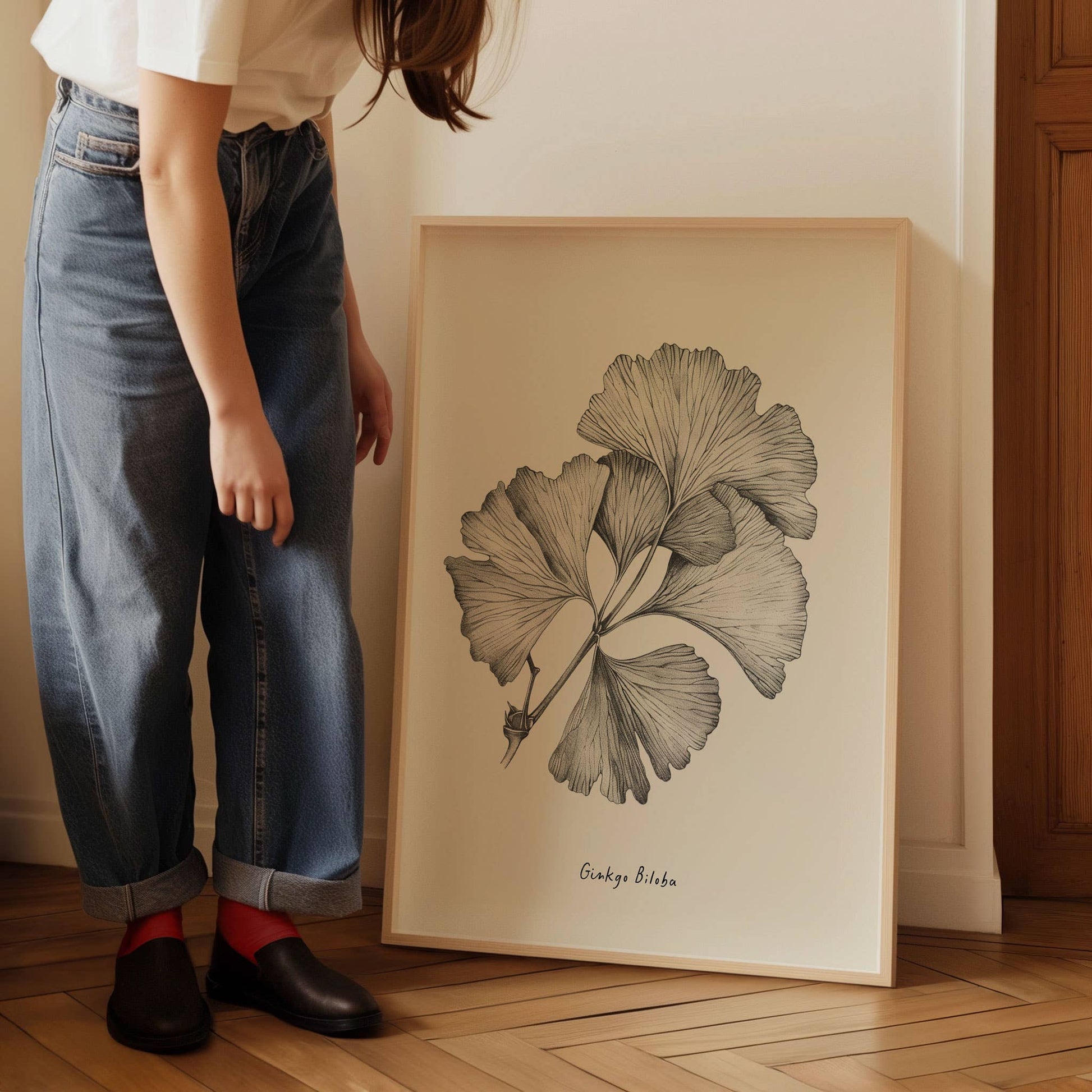 Ginkgo Biloba Leaf Print