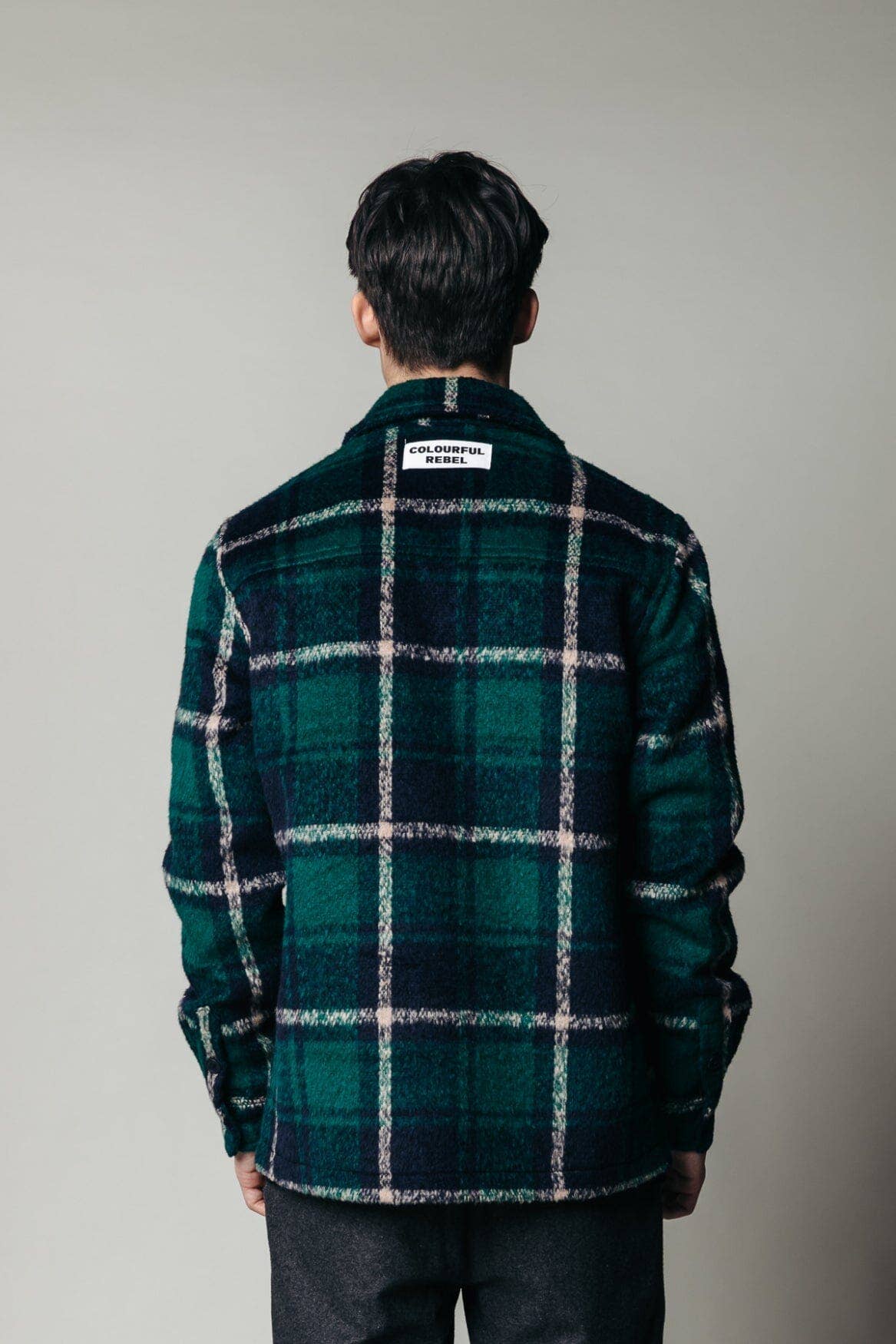 WALKER - Check Shirt in Dark Green