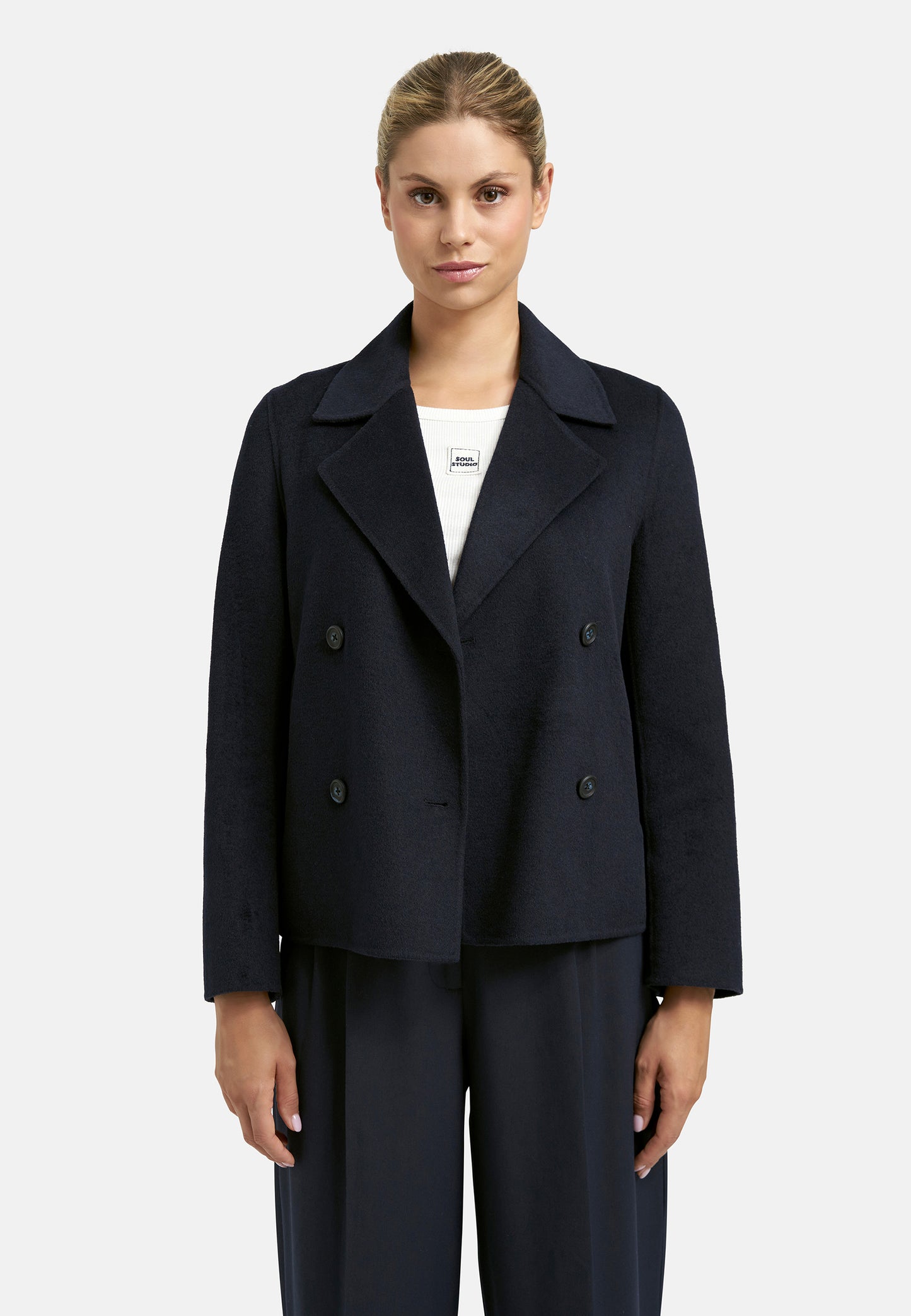 SALE3 - Short Wool Blended Jacket