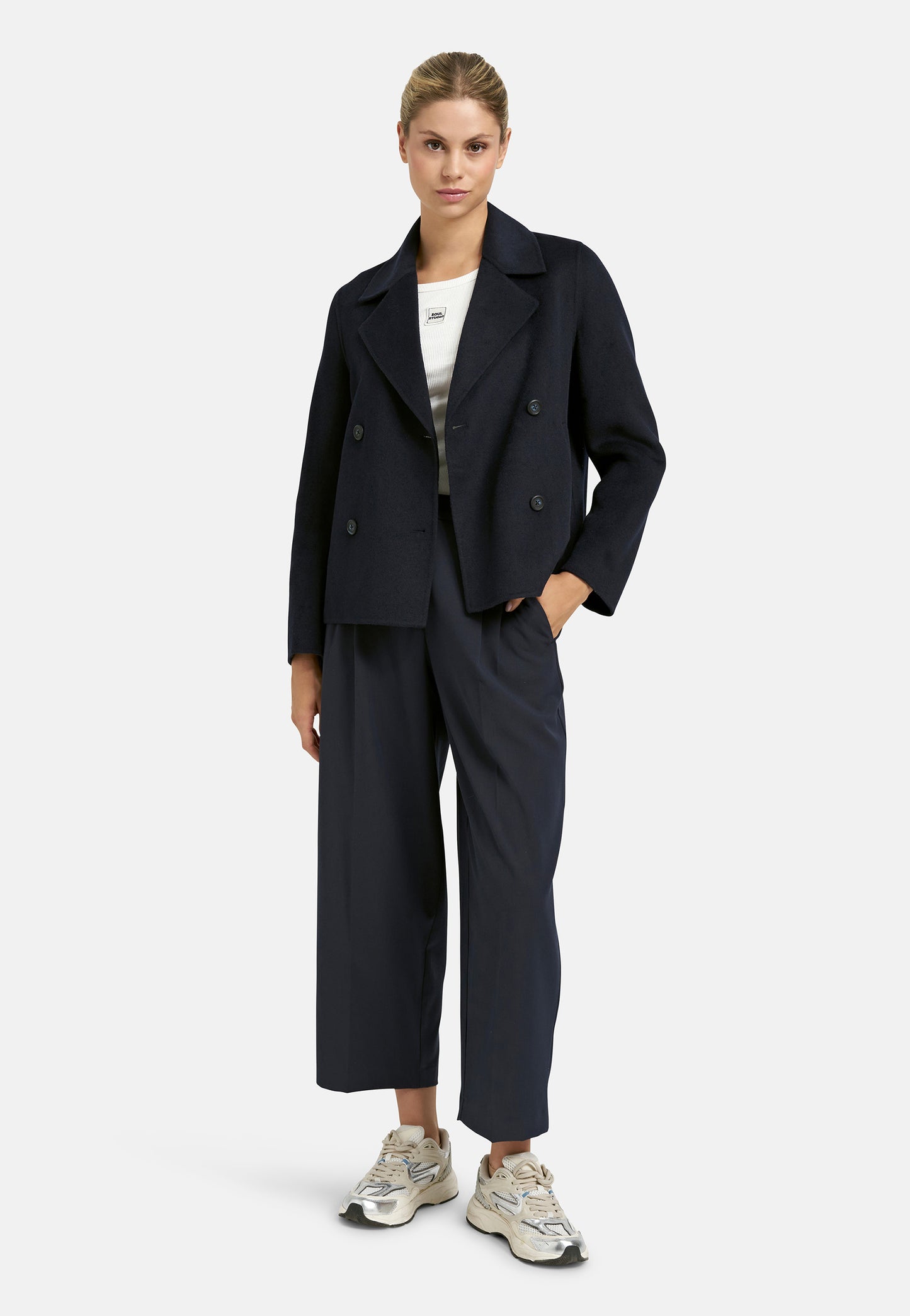 SALE3 - Short Wool Blended Jacket