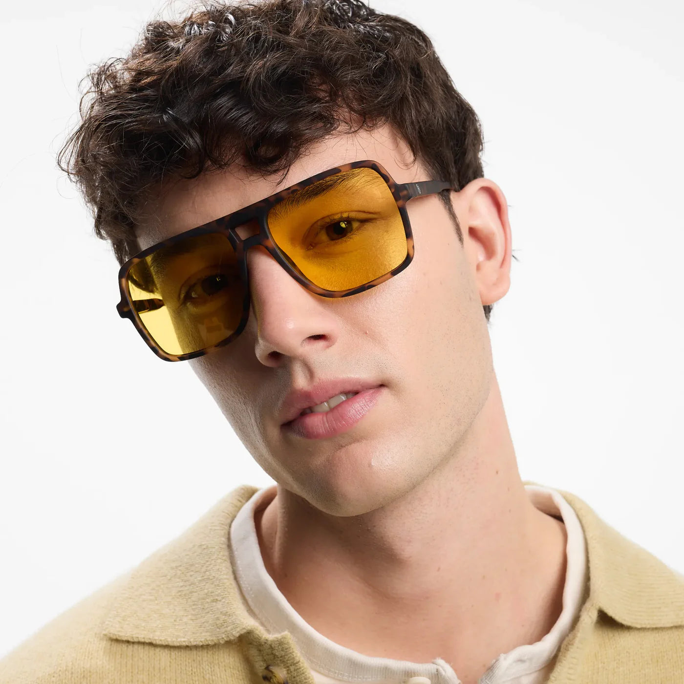 Jake Matte Tortoiseshell Amber Sunglasses
