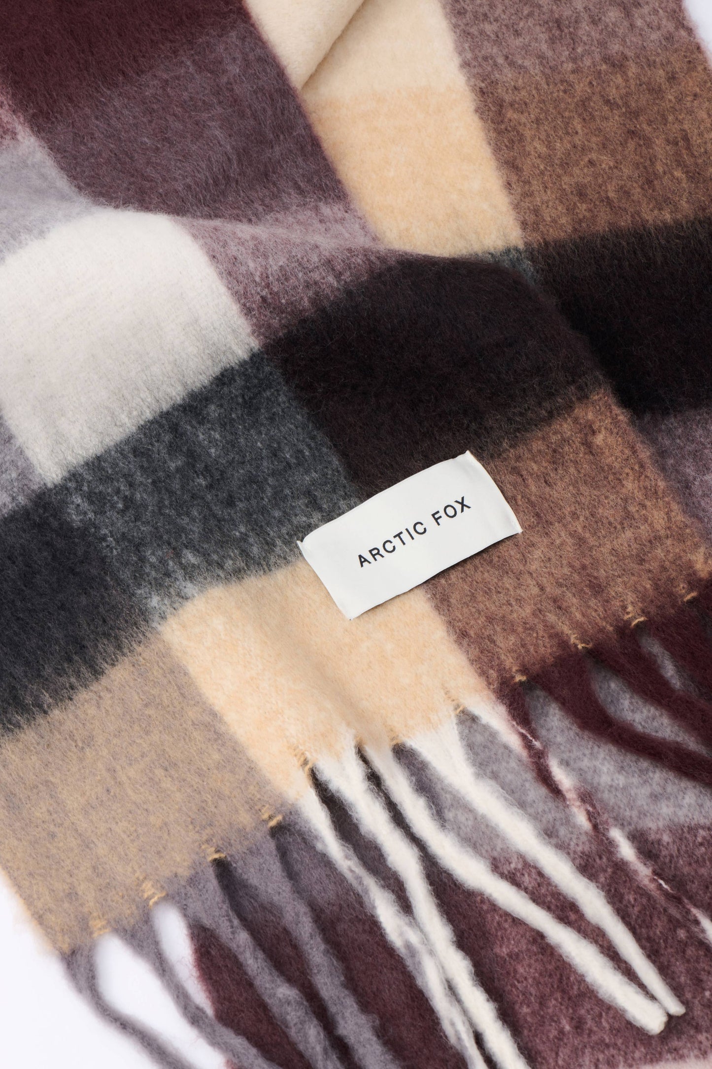 The Reykjavik Scarf - 100% Recycled - Purple/Brown