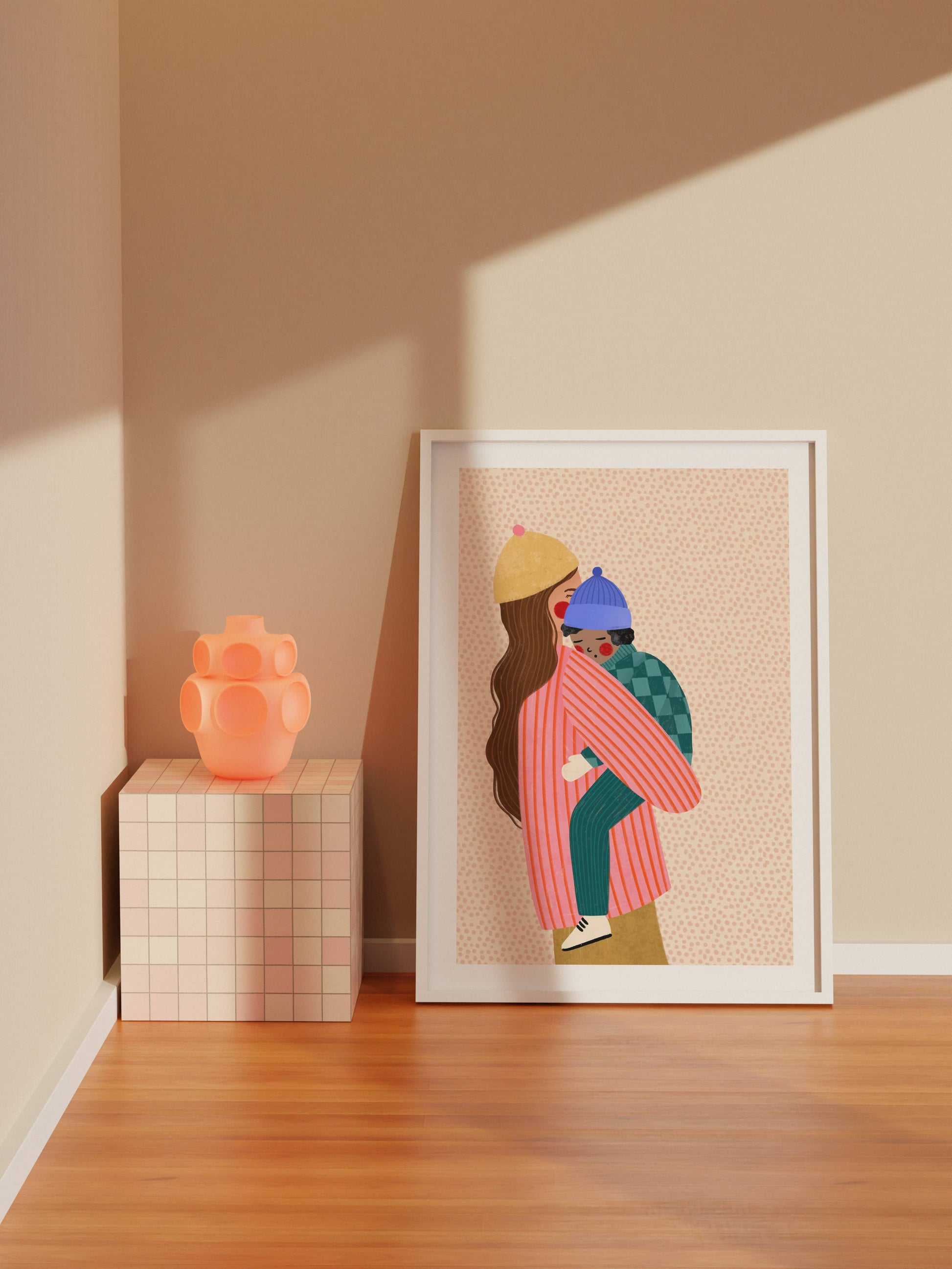 Bea Müller - Mum and Boy - A3 Fine Art Print