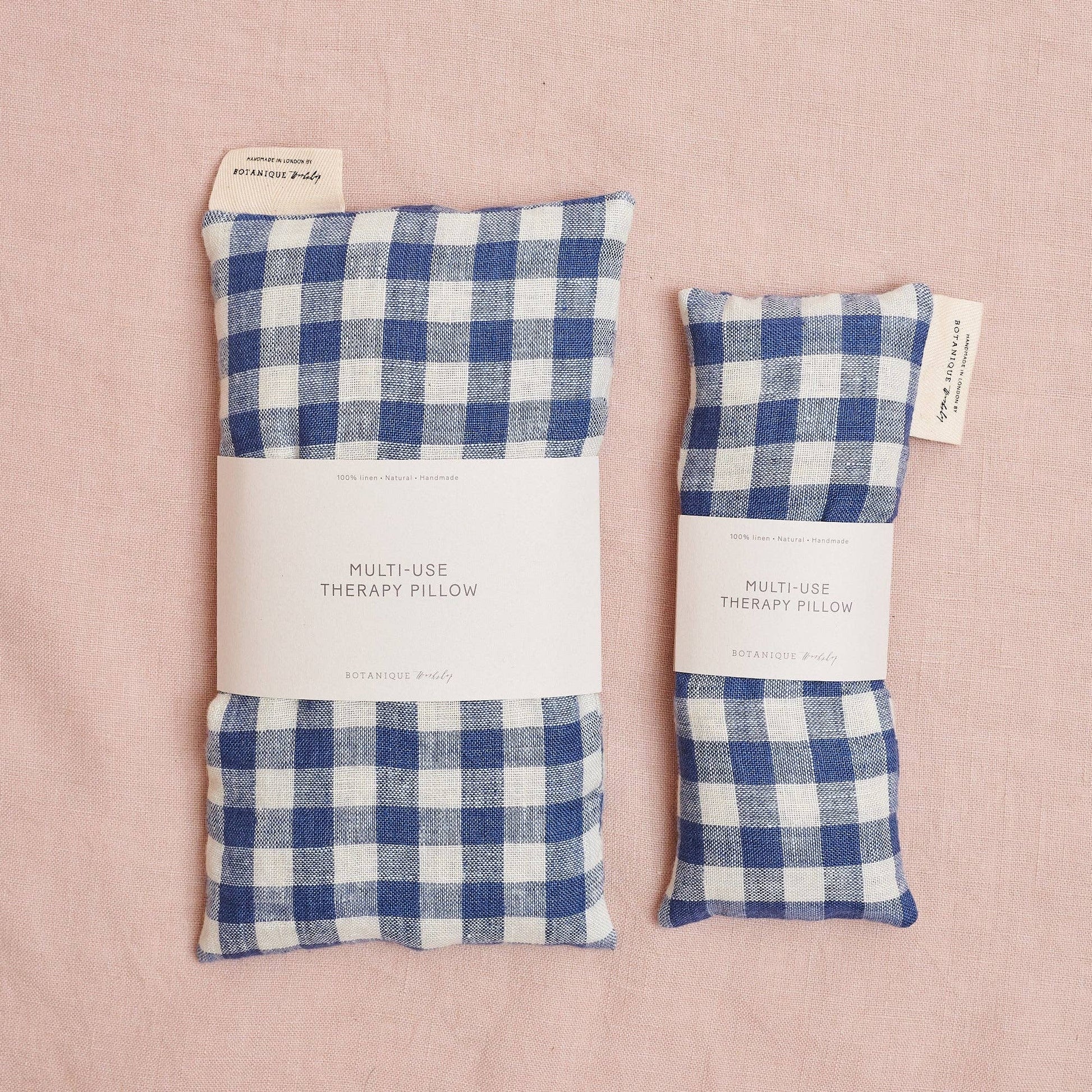 Botanique Workshop - Multi-Use Lavender Therapy Pillow: Linen Fara Gingham