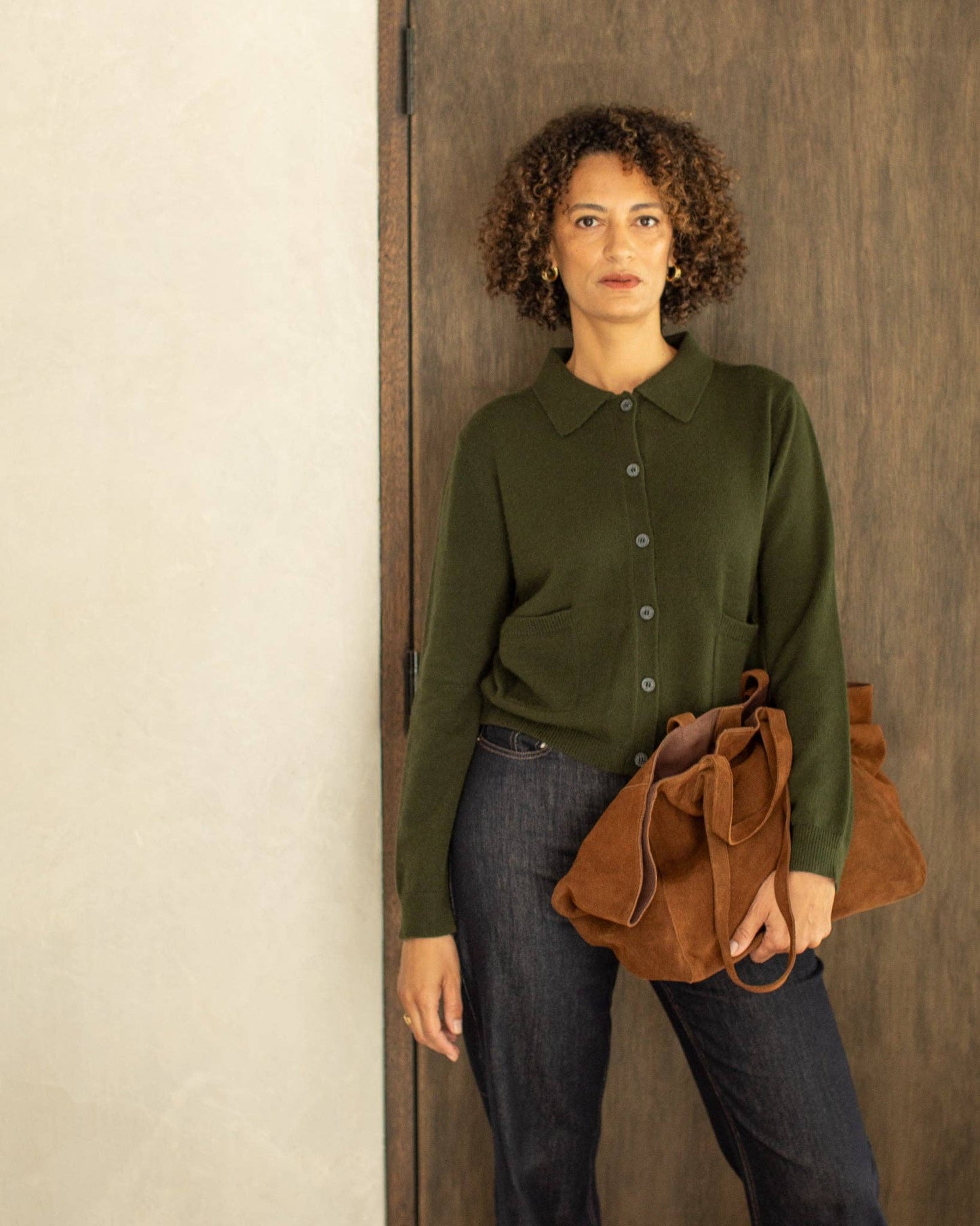 Eden Cardigan - Dark Olive