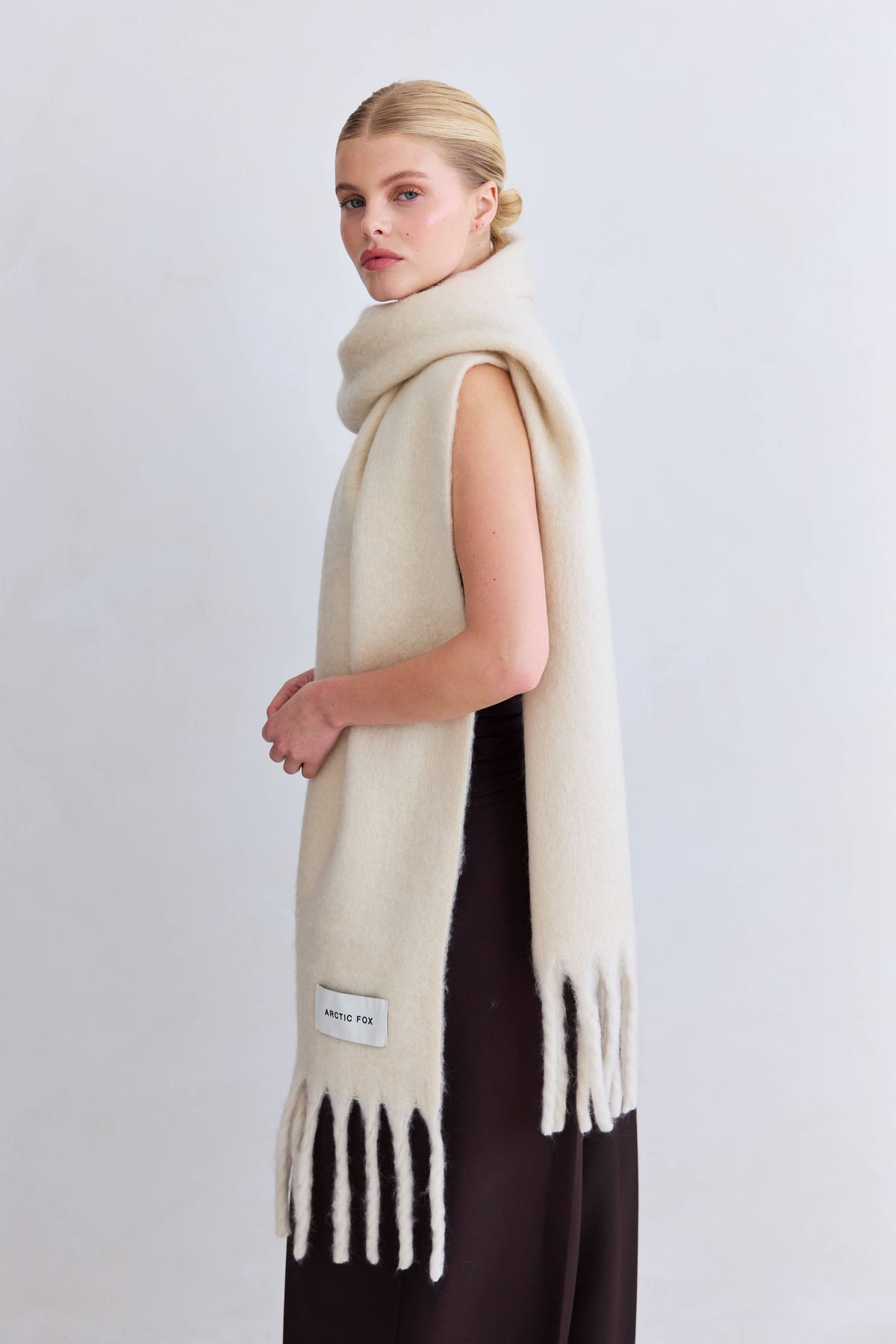 The Reykjavik Scarf - 100% Recycled - Pebble Beige