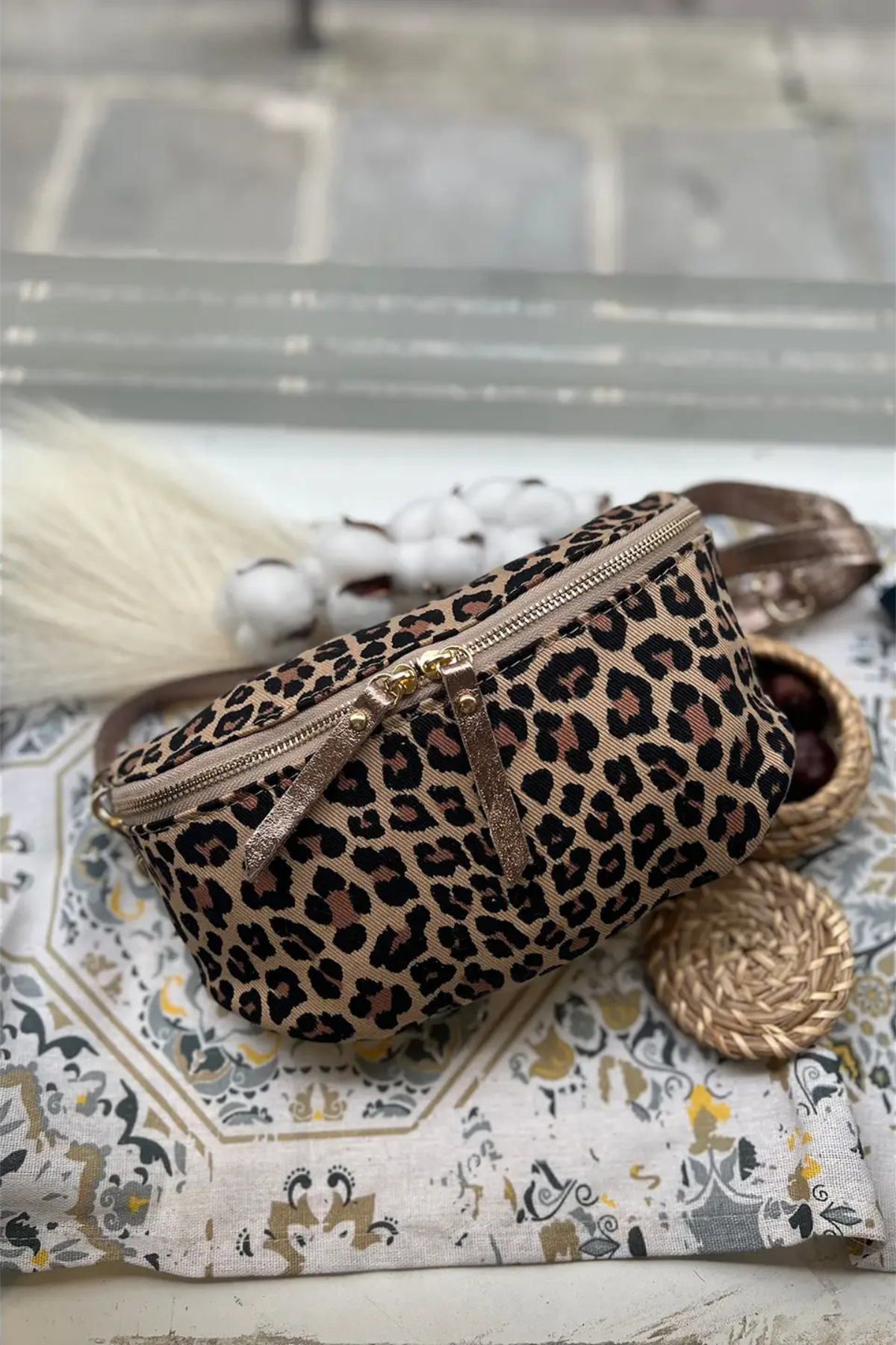 ROSA Leopard Shoulder Bag