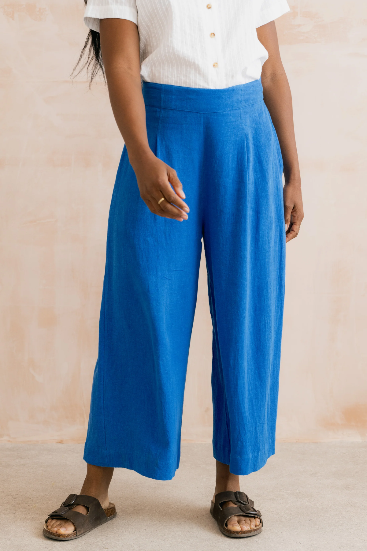 SALE - Summer Trousers Plain Linen