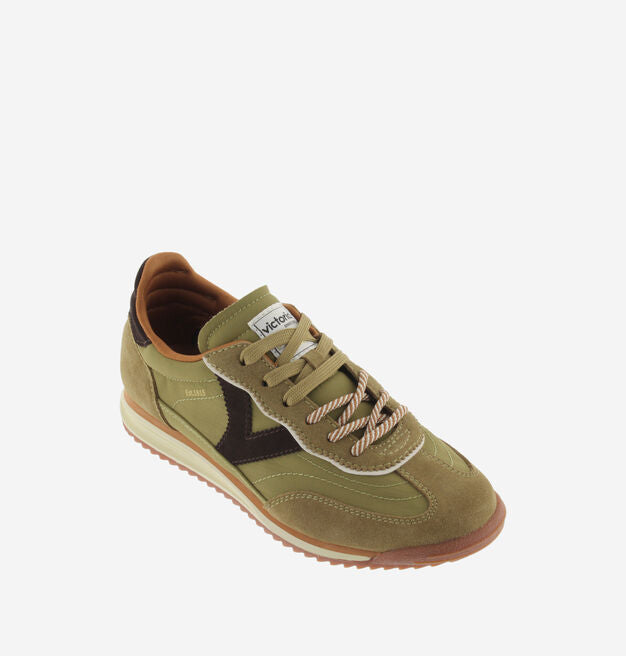 SATURNO NYLON & SUEDE - Olive Green