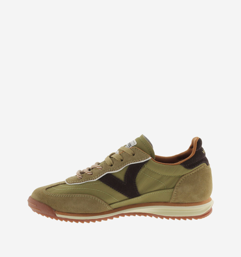 SATURNO NYLON & SUEDE - Olive Green