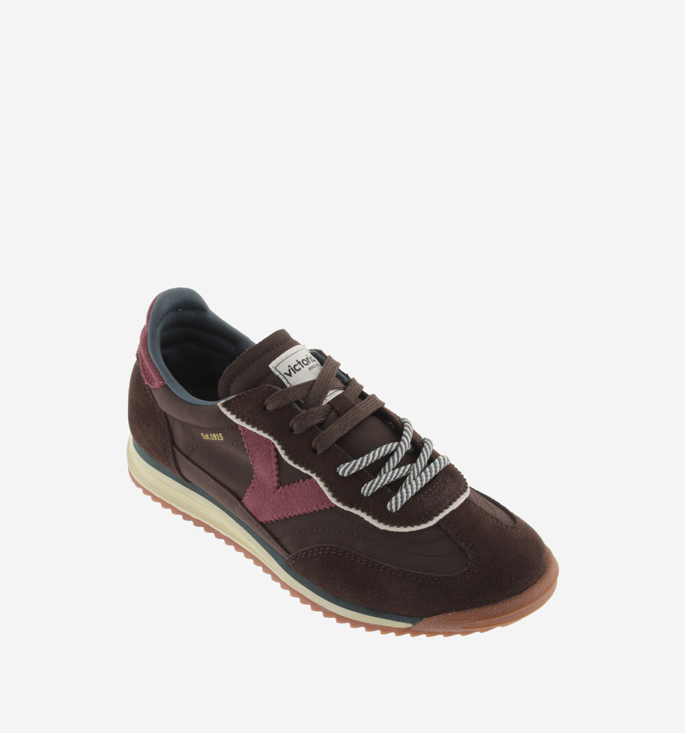 SATURNO NYLON & SUEDE - Brown