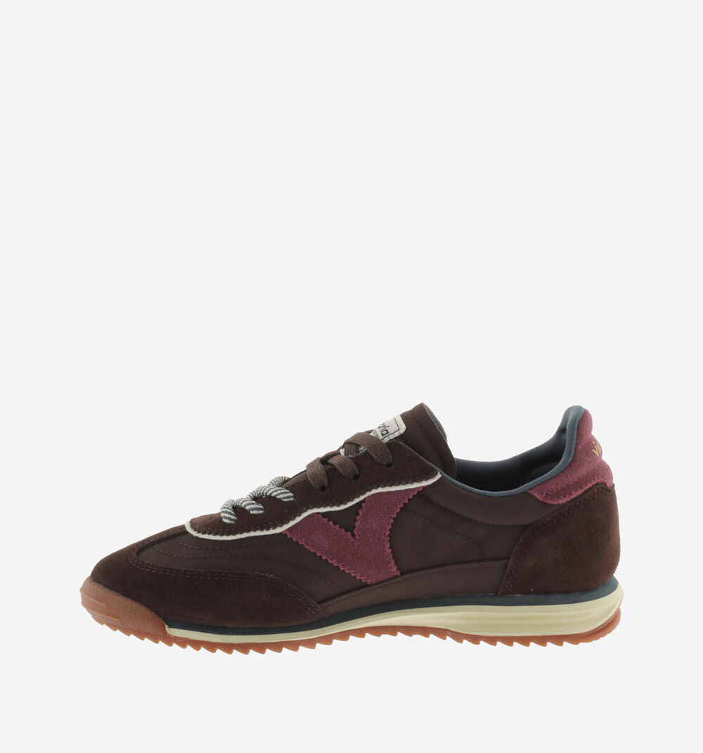 SATURNO NYLON & SUEDE - Brown