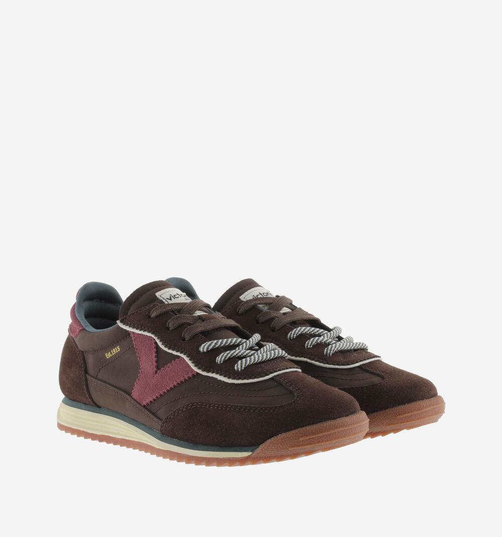 SATURNO NYLON & SUEDE - Brown