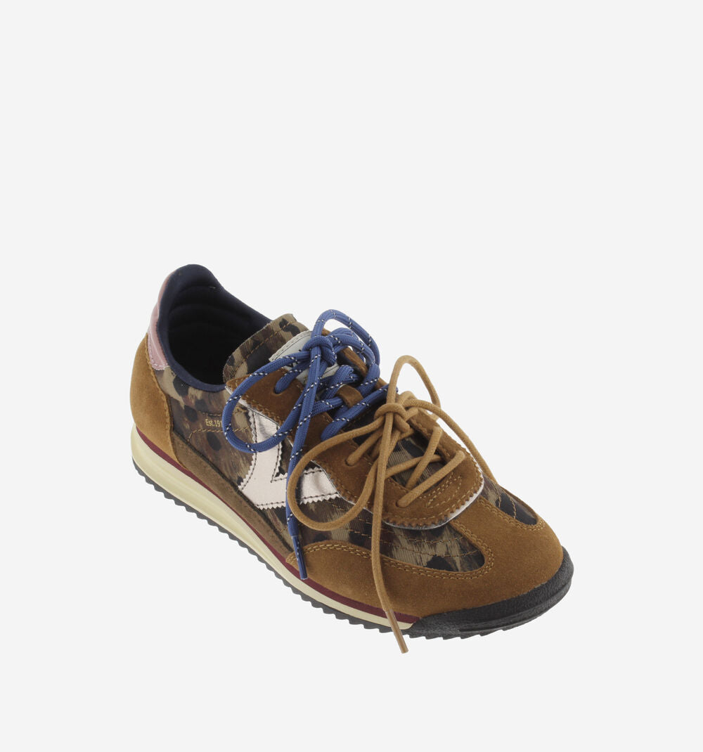 SATURNO NYLON ANIMAL PRINT & SUEDE