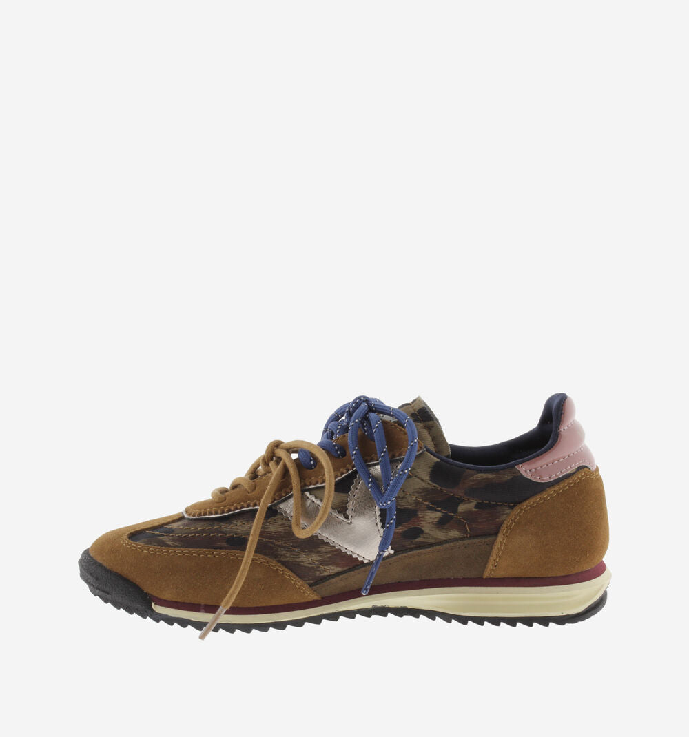SATURNO NYLON ANIMAL PRINT & SUEDE