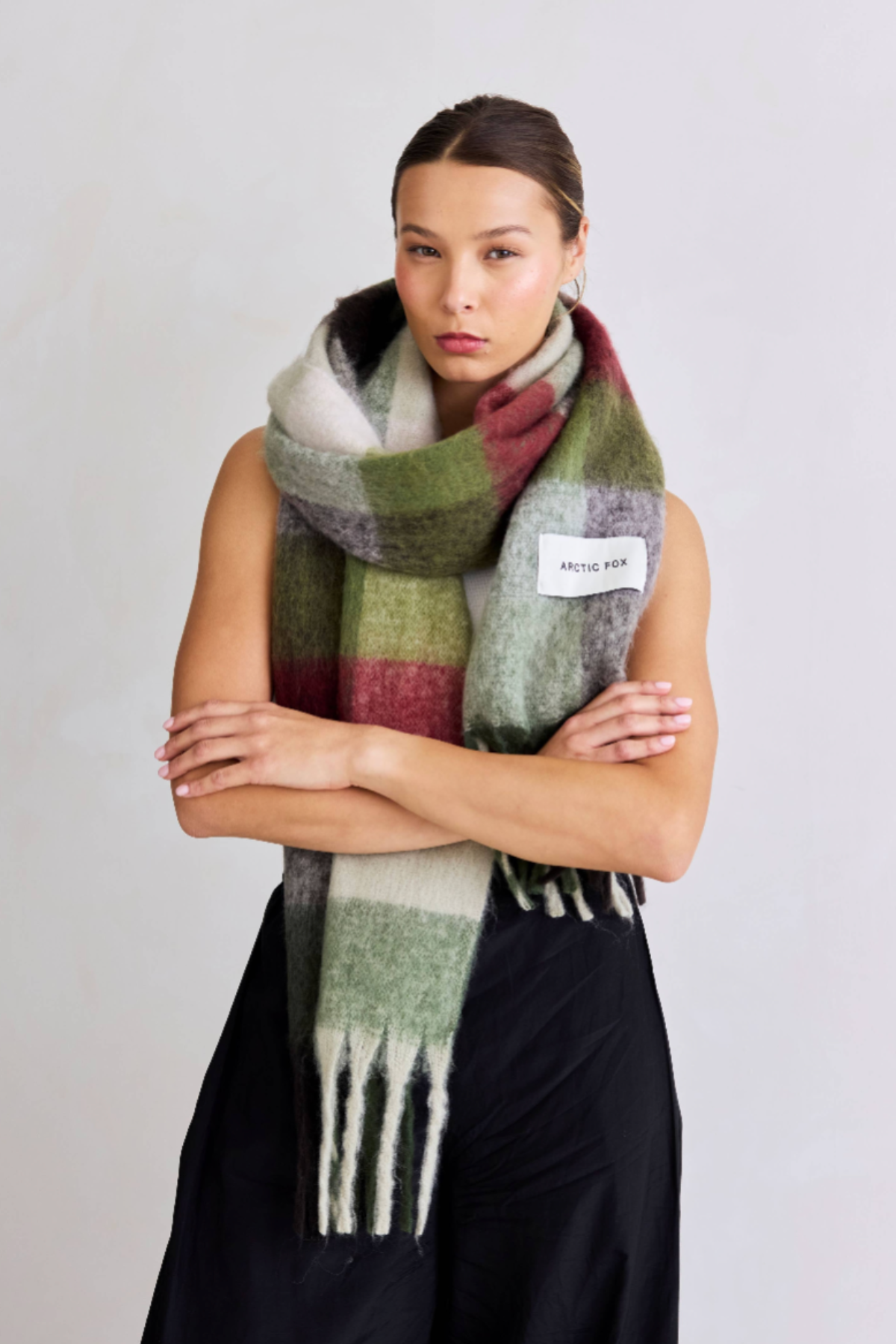 The Reykjavik Scarf - 100% Recycled - Mossy Green