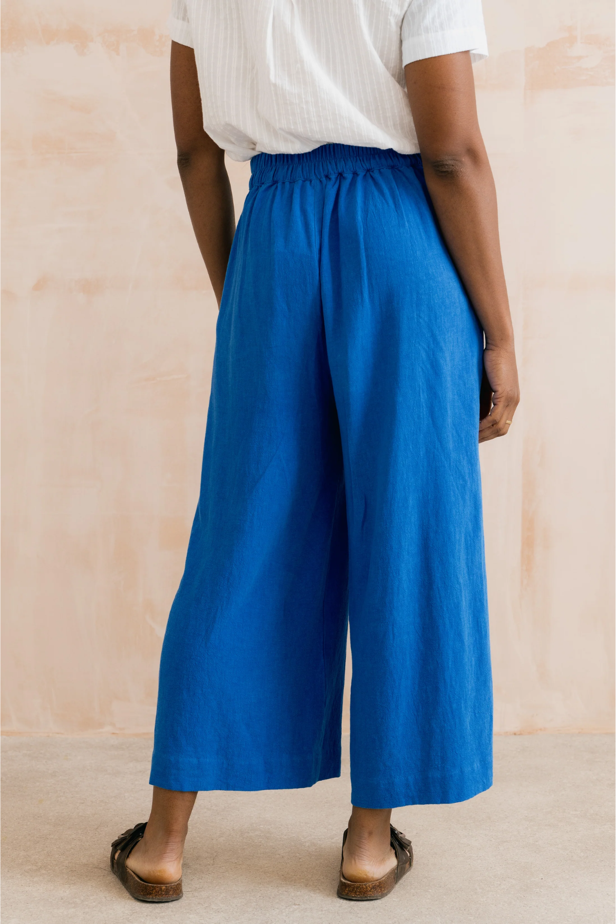 SALE - Summer Trousers Plain Linen