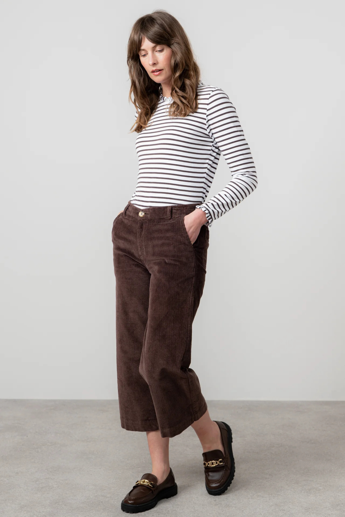 Isla Cropped Cord Trousers