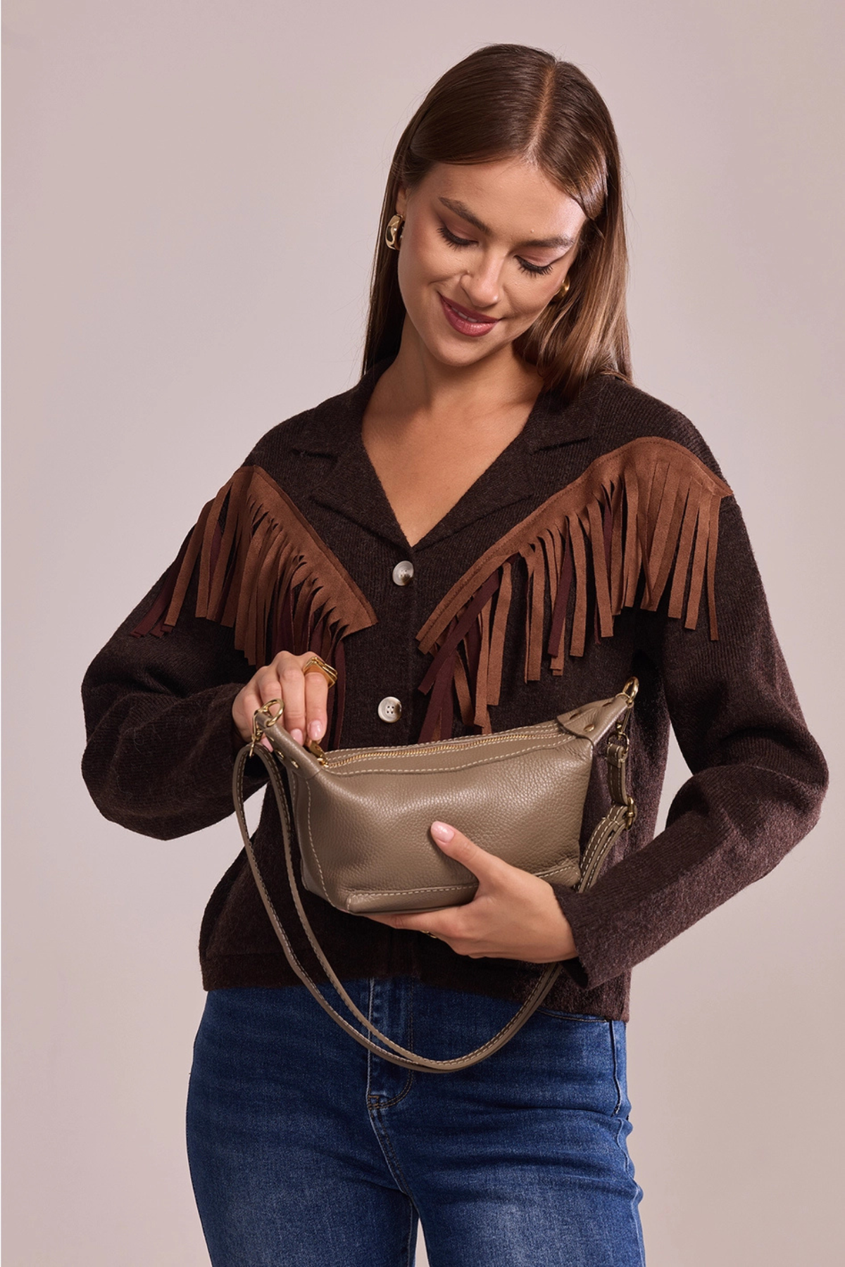 ARWEN Leather Shoulder Bag
