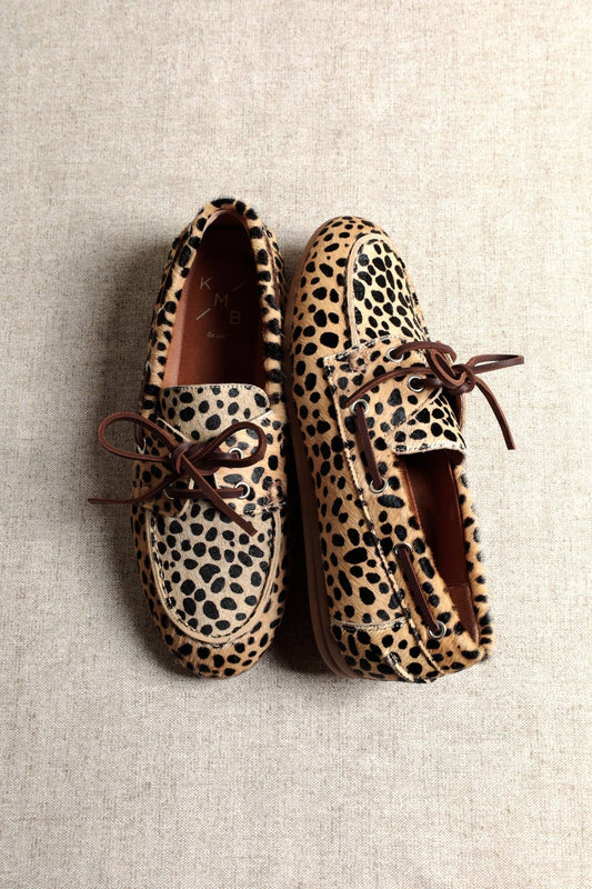 KAI CHEETAH – Hair-On Leather Boat Shoes