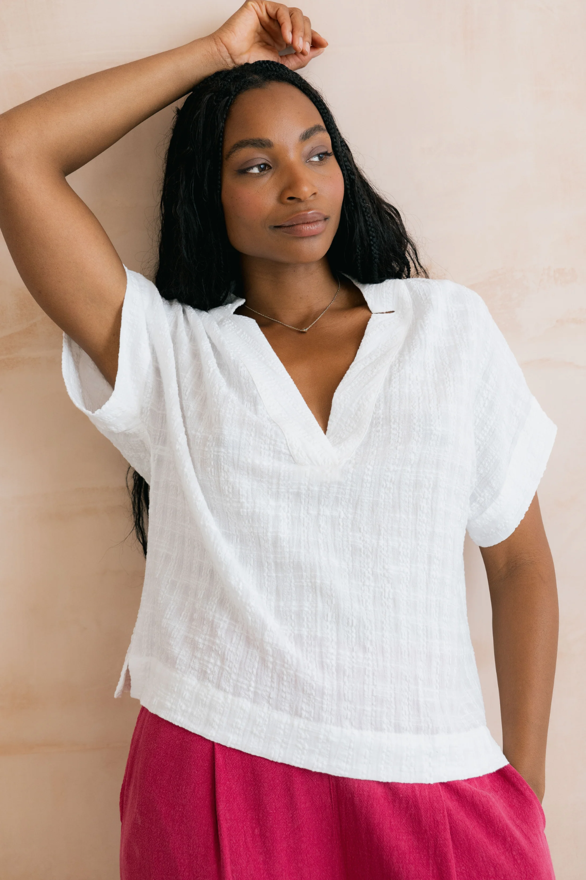 SALE - Orchard Top Plain Seersucker