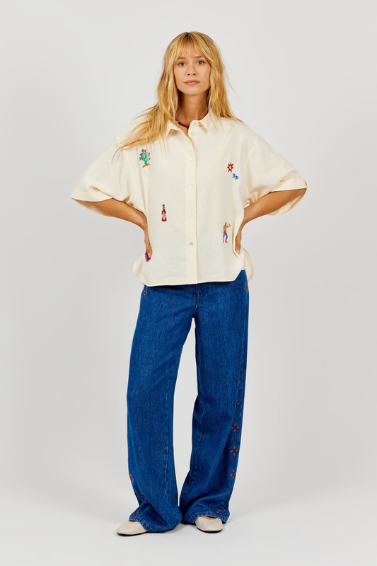 Embroidered Jeans