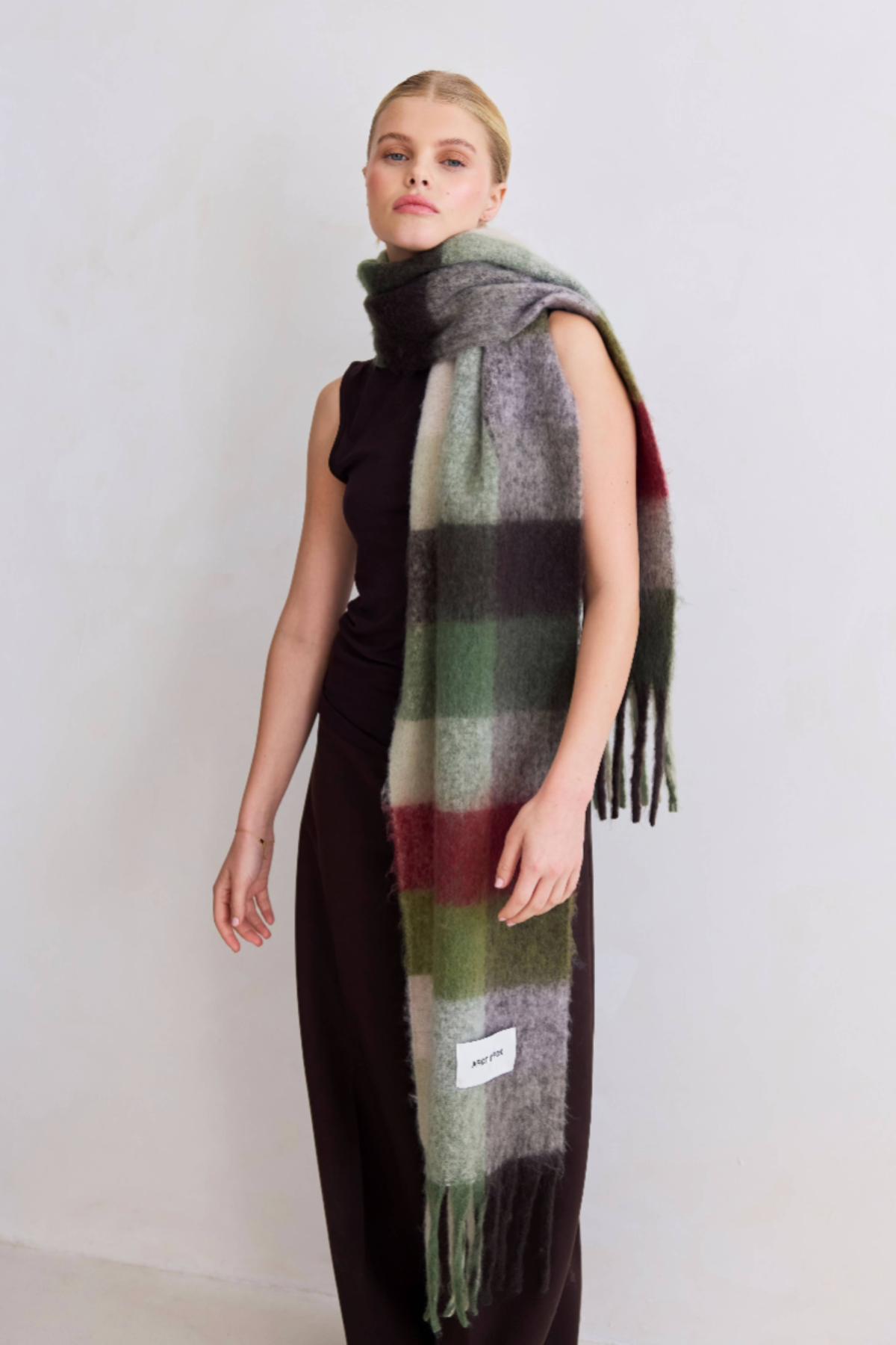 The Reykjavik Scarf - 100% Recycled - Mossy Green