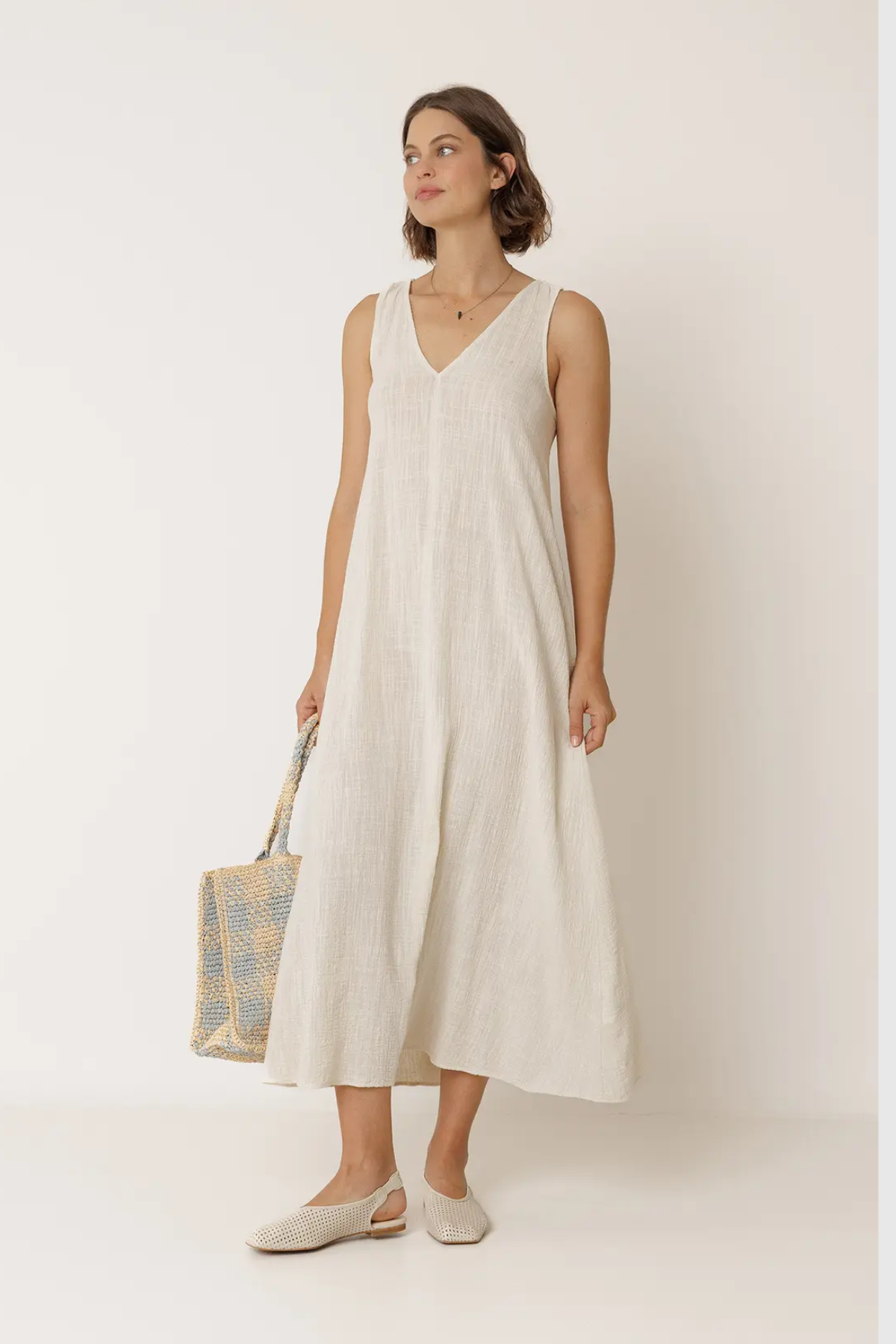 Crepe Maxi Dress