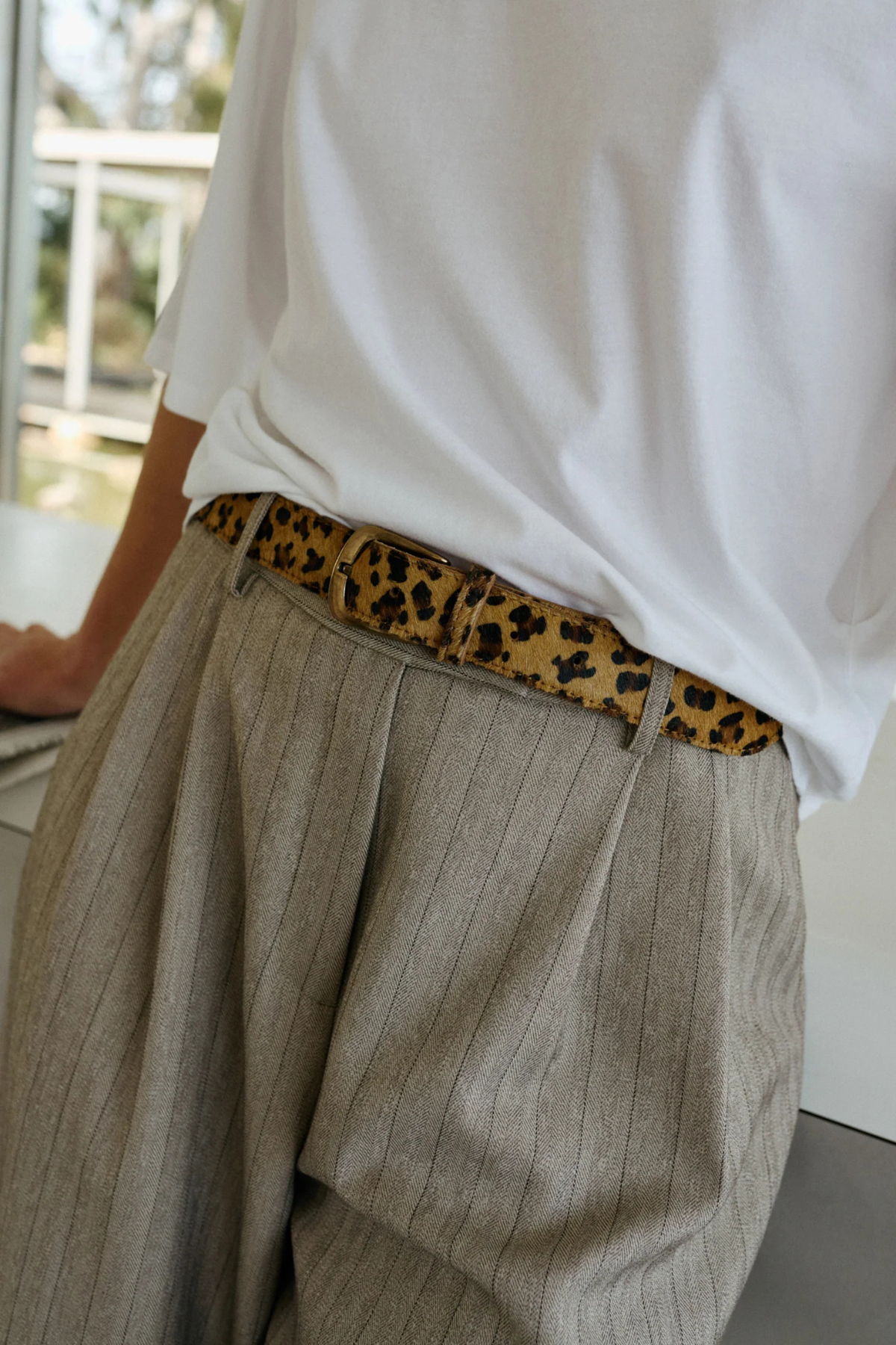 Ponyhide Belt - Cheetah Print