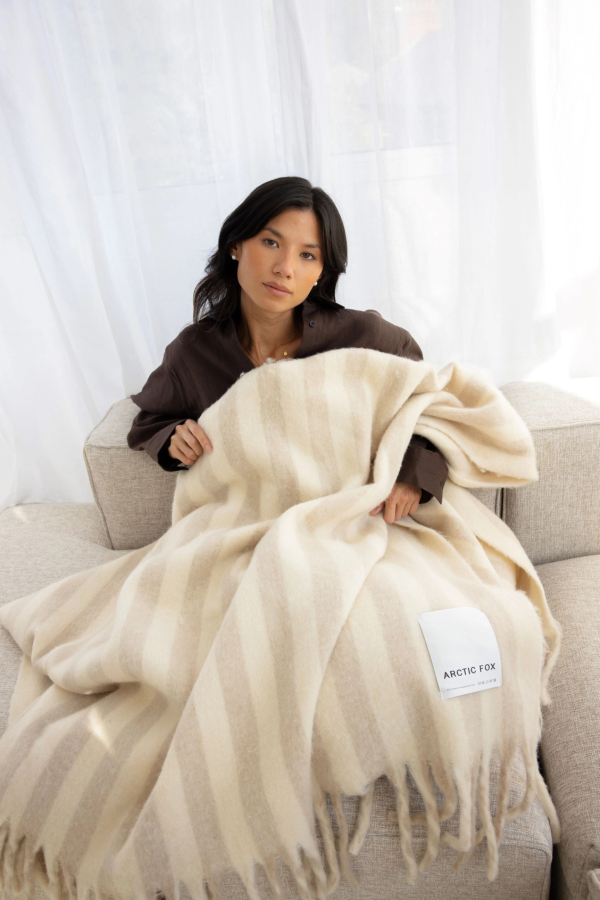 Wool Stripe Throw