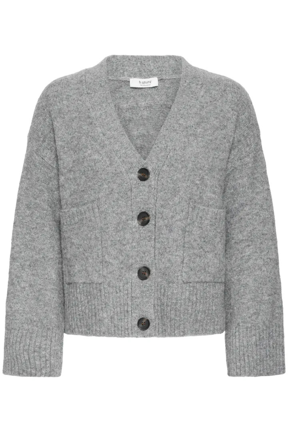 BYOTTI Cardigan - Mid Grey Melange