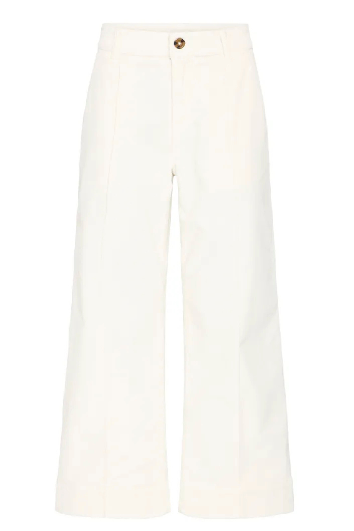 BYDASIK Cropped Pants - White