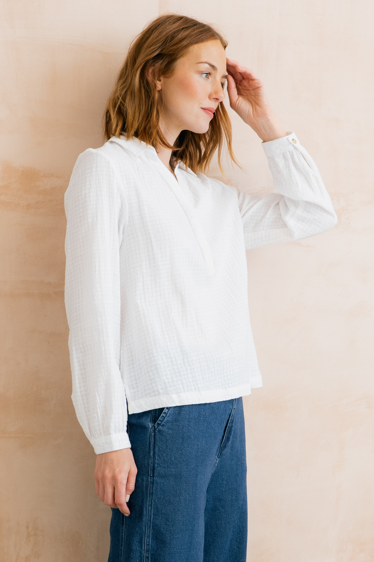 Linden Blouse Plain Check