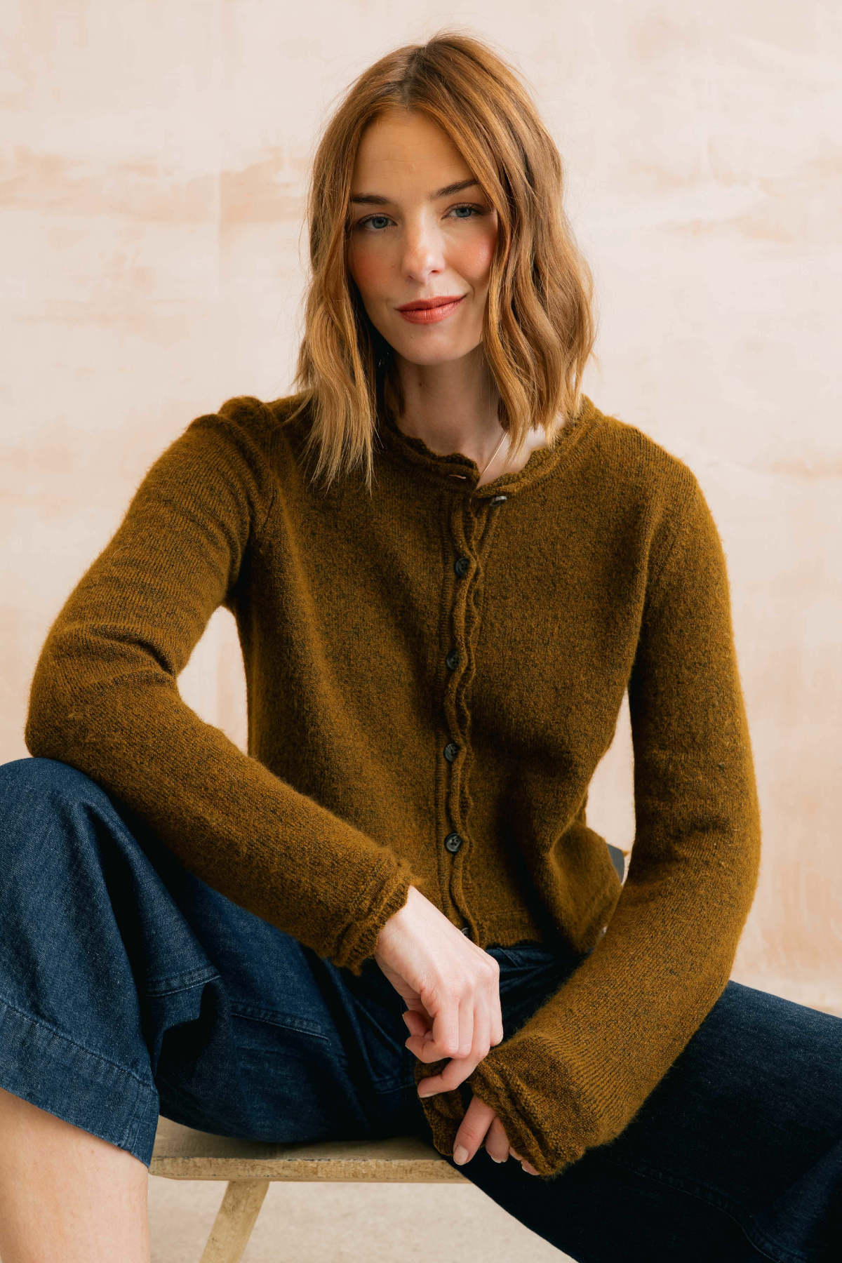 Elodie Cardigan Scallop Knit