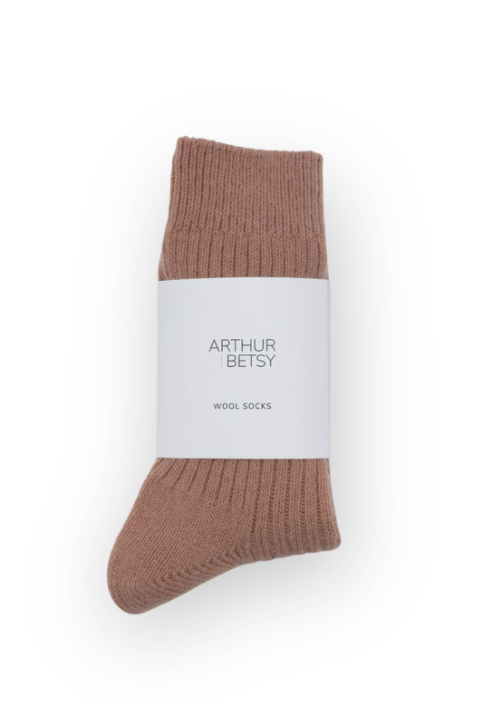 Dark Rose Luxury Wool Socks