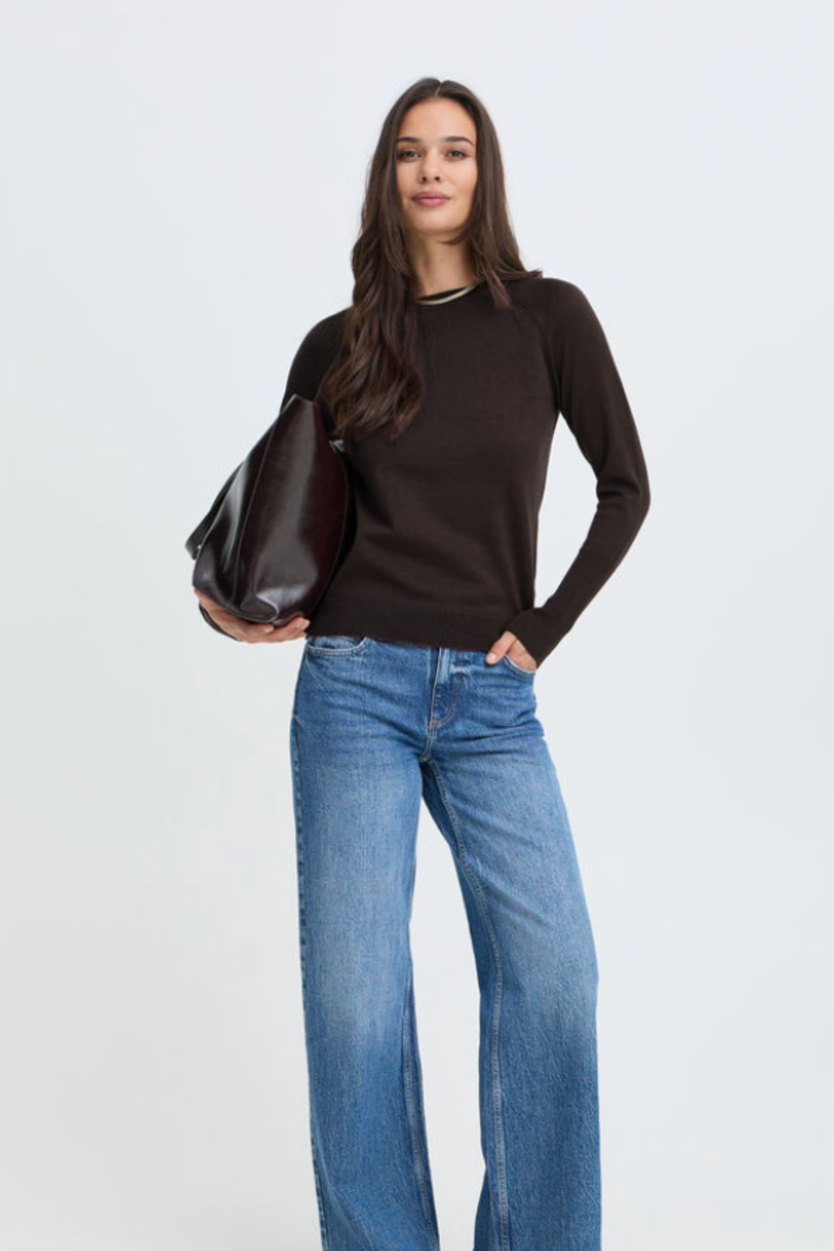 BYMMORLA Long Cuff Knit Top